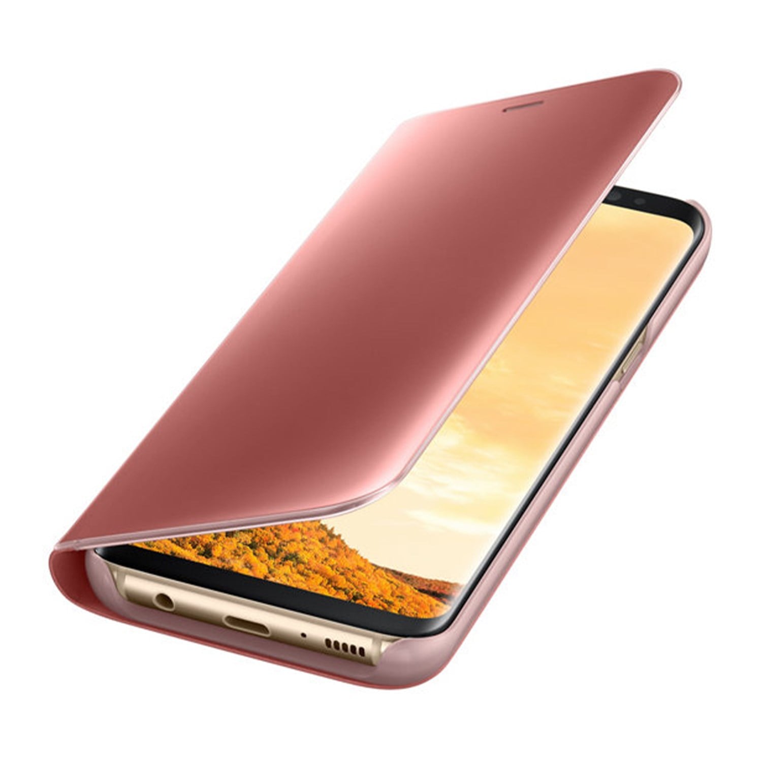 Nettech Samsung Galaxy M30 Uyumlu Clear View Aynalı Kapaklı Kılıf NT-85402