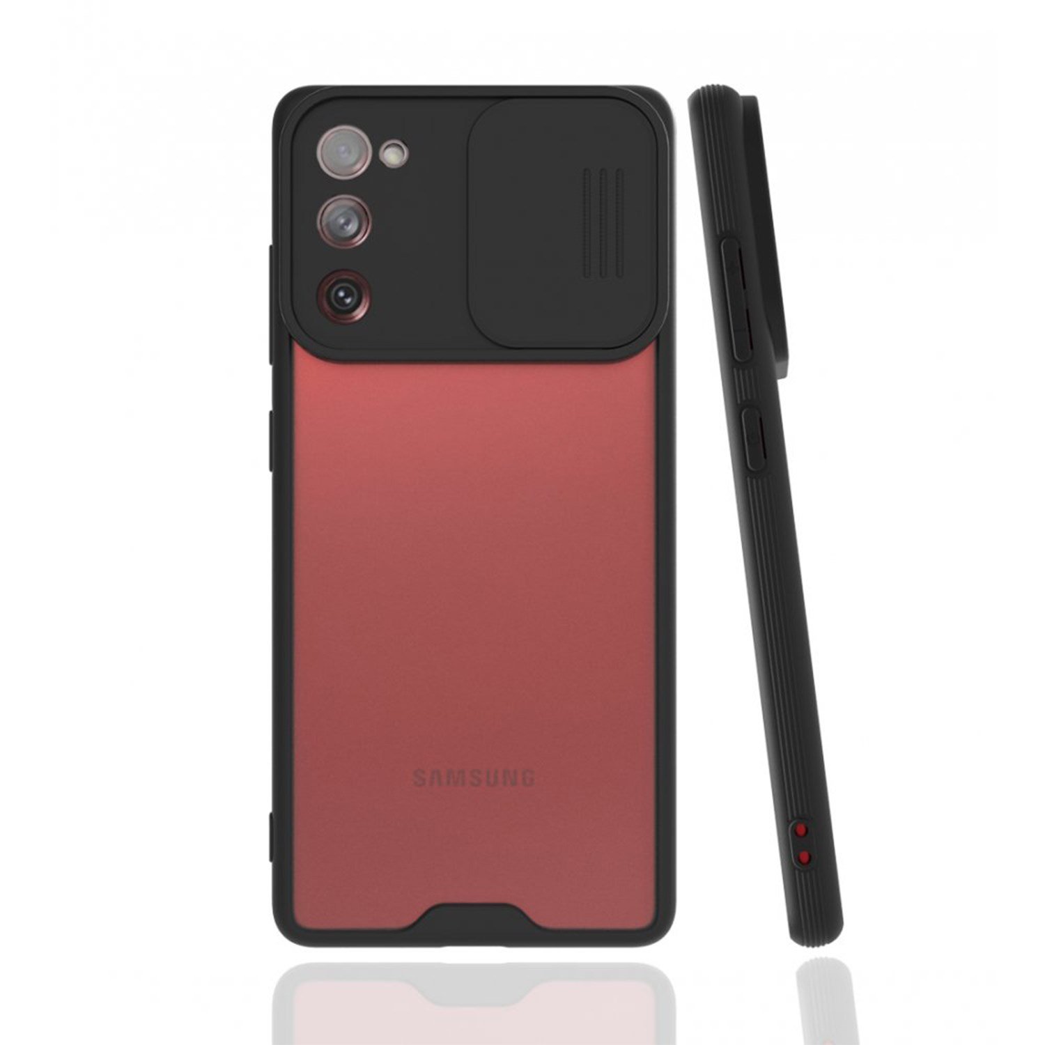 Nettech Samsung Galaxy S21 FE Uyumlu Platin Kamera Kızaklı Arka Koruma Kılıf NT-86735