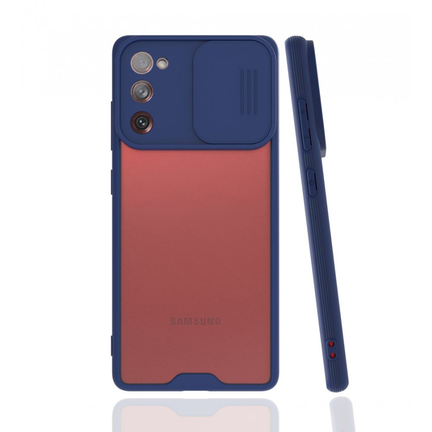 Nettech Samsung Galaxy S21 FE Uyumlu Platin Kamera Kızaklı Arka Koruma Kılıf NT-86735