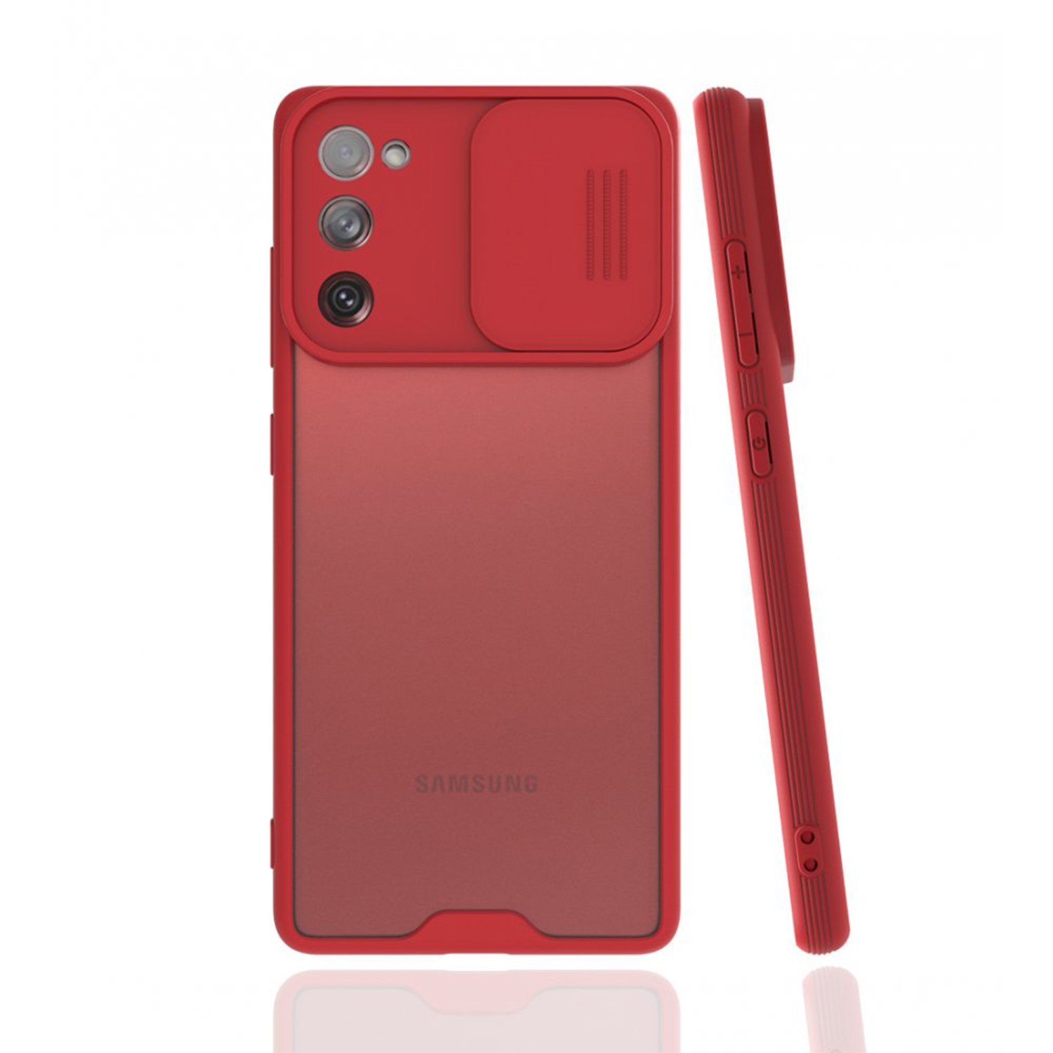 Nettech Samsung Galaxy S21 FE Uyumlu Platin Kamera Kızaklı Arka Koruma Kılıf NT-86735