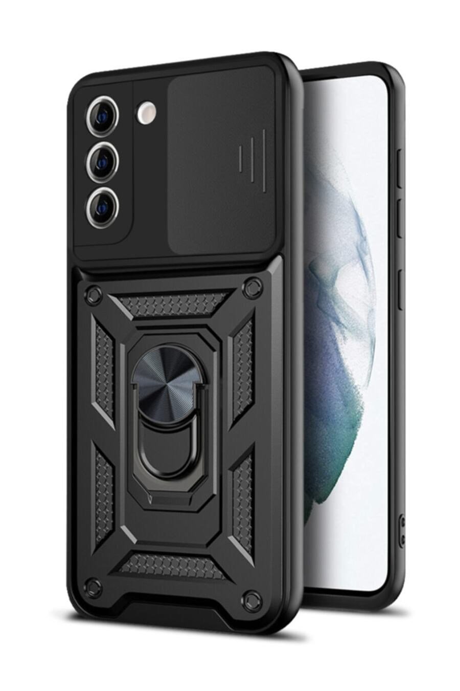 Nettech Samsung Galaxy S21 Plus Uyumlu Kızaklı Panzer Seri Arka Koruma Kılıf NT-86215