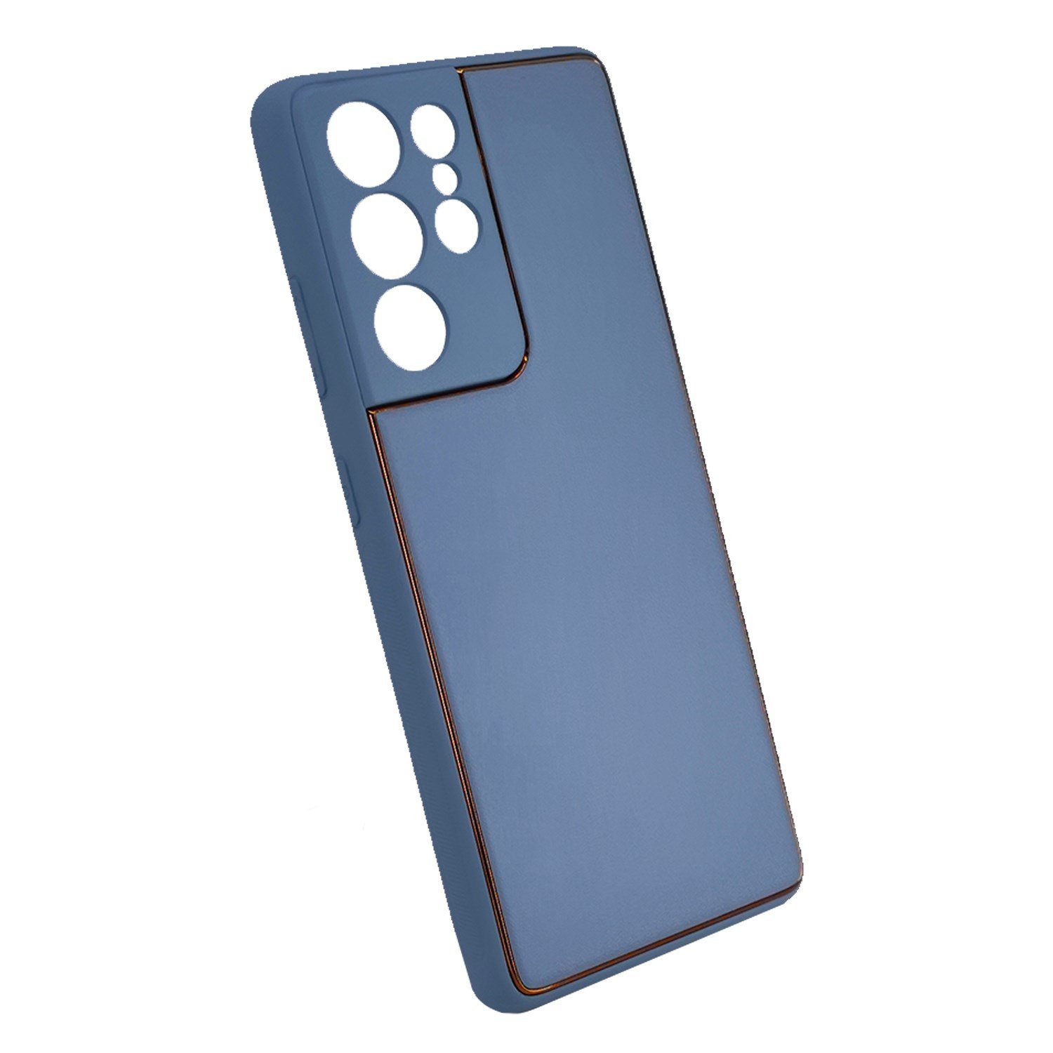 Nettech Samsung Galaxy S21 Ultra Uyumlu Coco Leather Seri Arka Koruma Kılıf NT-93507