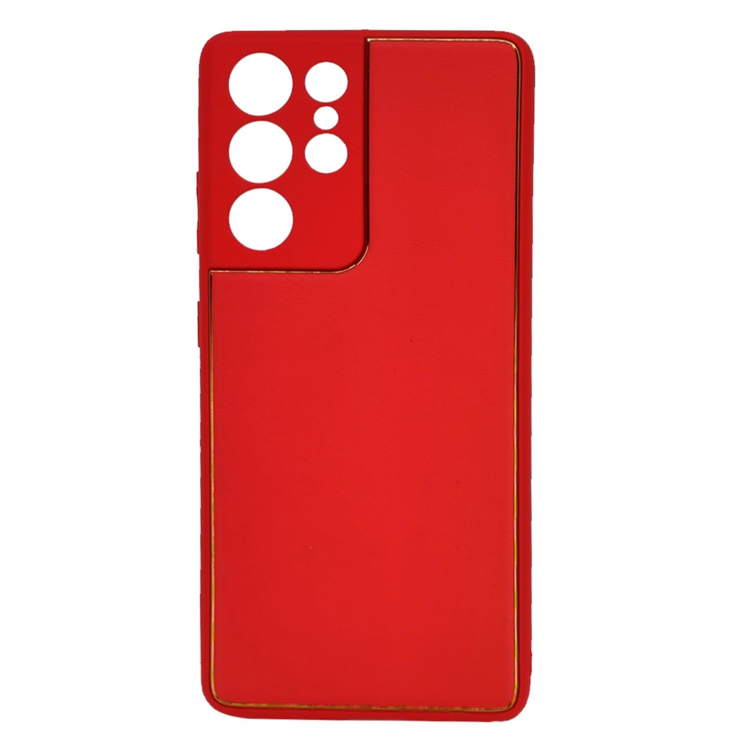 Nettech Samsung Galaxy S21 Ultra Uyumlu Coco Leather Seri Arka Koruma Kılıf NT-93507