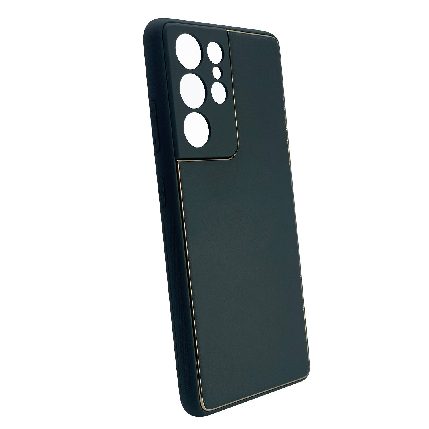Nettech Samsung Galaxy S21 Ultra Uyumlu Coco Leather Seri Arka Koruma Kılıf NT-93507