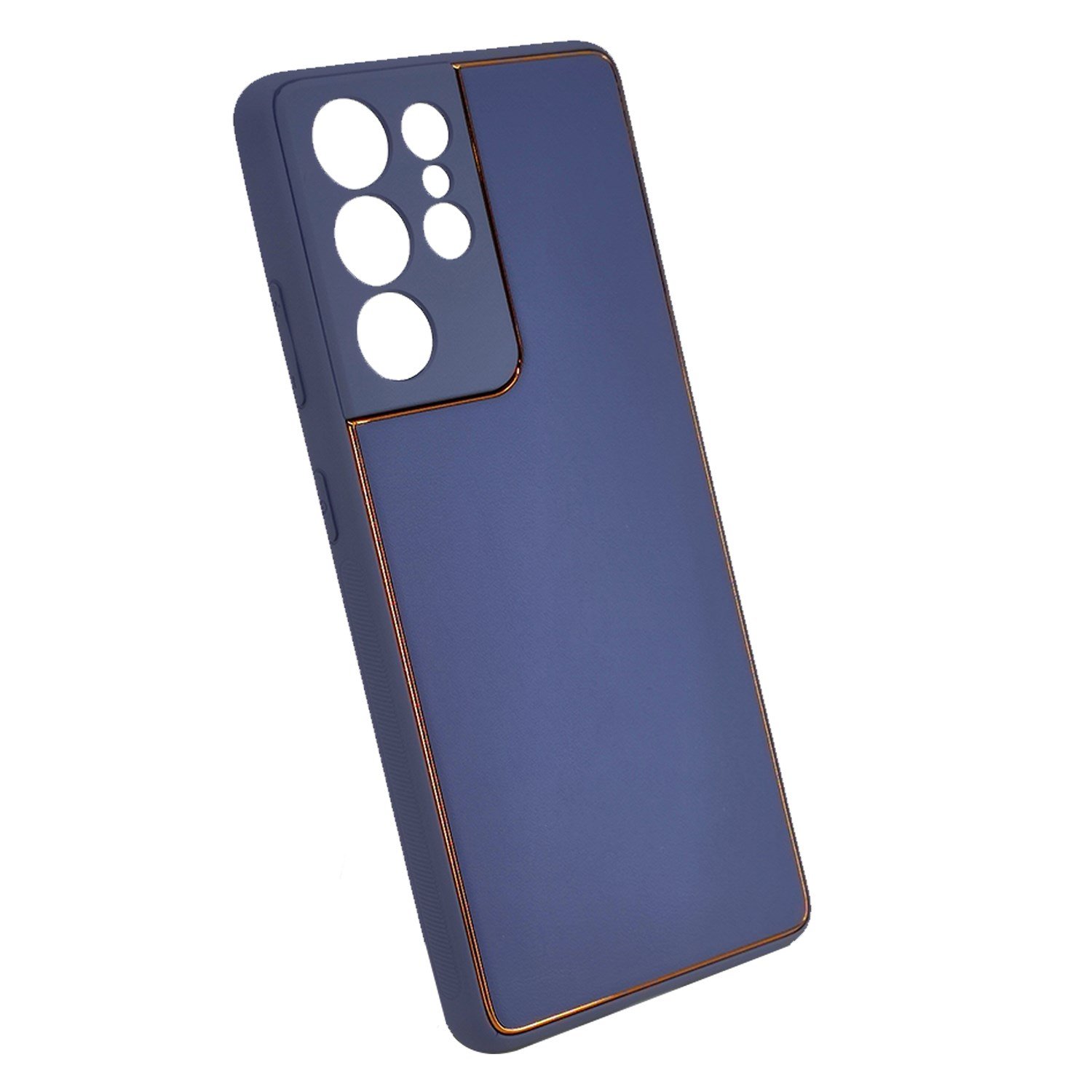 Nettech Samsung Galaxy S21 Ultra Uyumlu Coco Leather Seri Arka Koruma Kılıf NT-93507