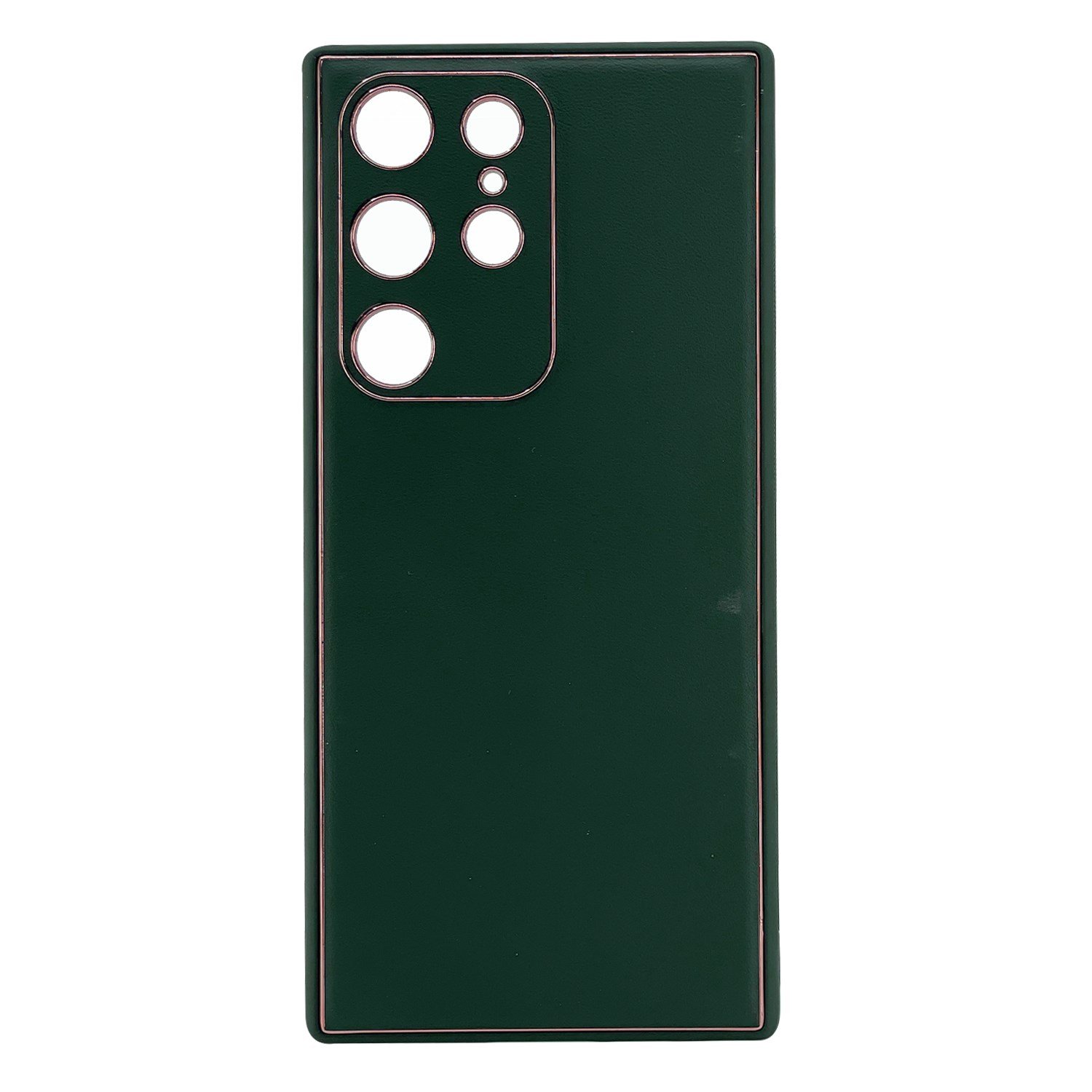 Nettech Samsung Galaxy S22 Ultra Uyumlu Coco Leather Seri Arka Koruma Kılıf NT-93525