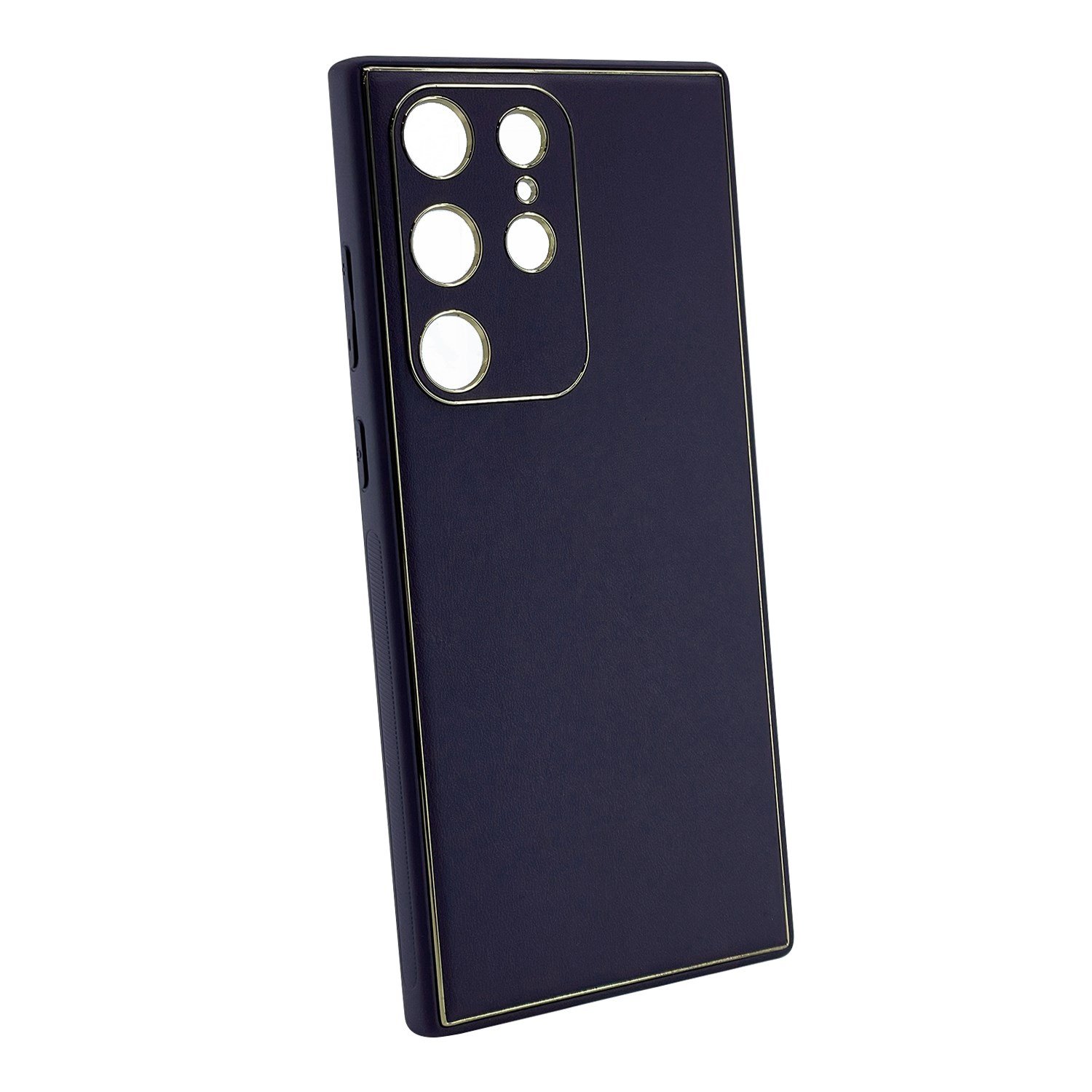 Nettech Samsung Galaxy S22 Ultra Uyumlu Coco Leather Seri Arka Koruma Kılıf NT-93525