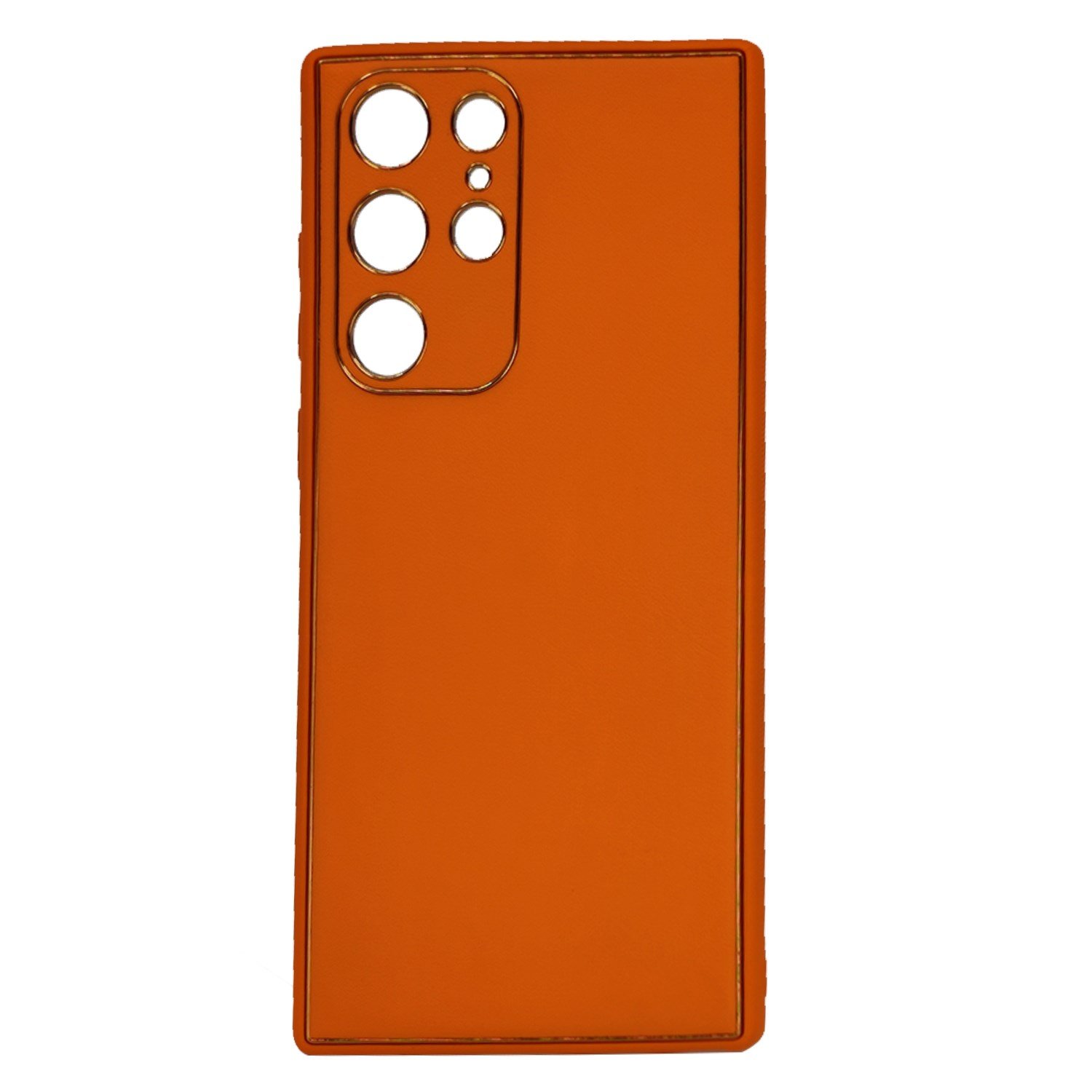 Nettech Samsung Galaxy S22 Ultra Uyumlu Coco Leather Seri Arka Koruma Kılıf NT-93525
