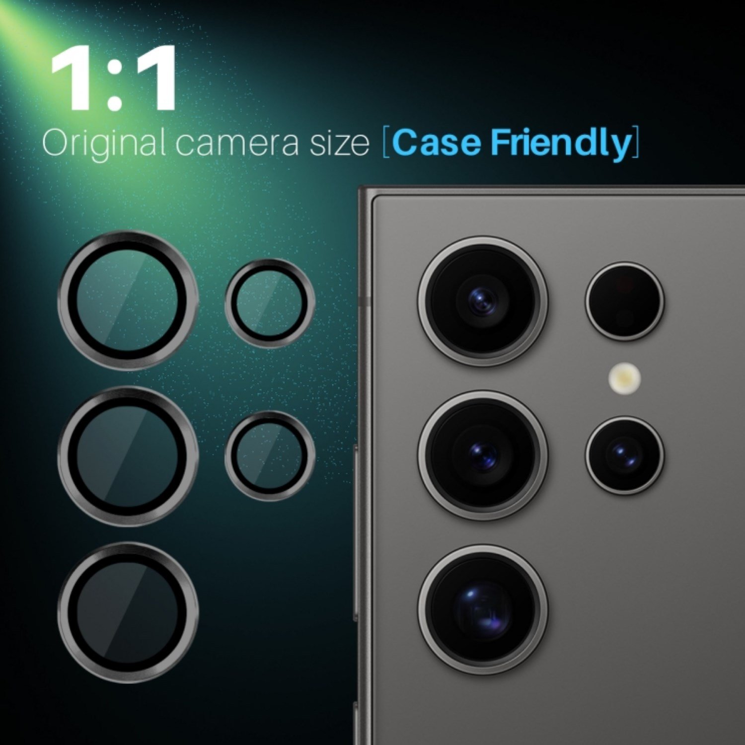 Nettech Samsung Galaxy S25 Ultra Uyumlu Safir Lens Kamera Cam Koruyucu NT-112093