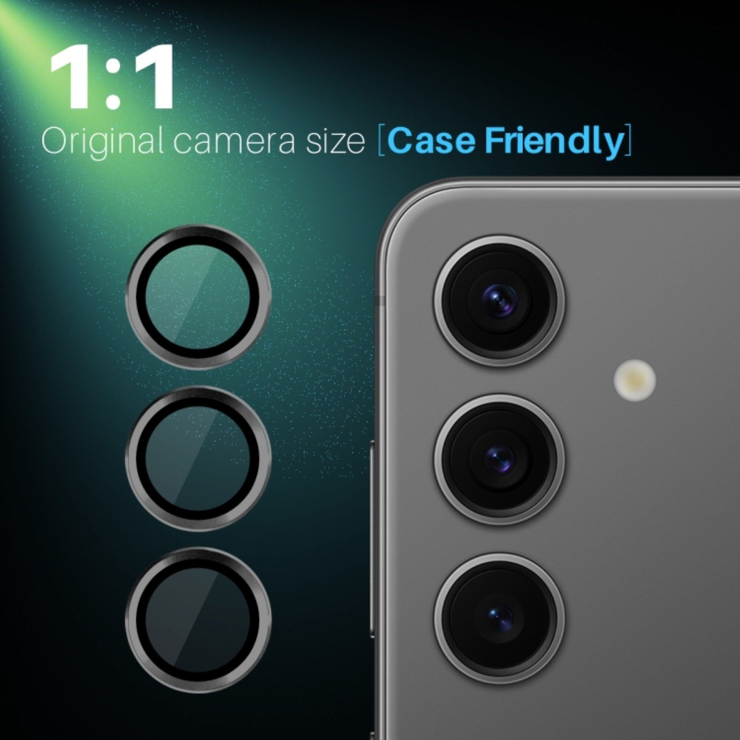Nettech Samsung Galaxy S25 Uyumlu Safir Lens Kamera Cam Koruyucu NT-111940
