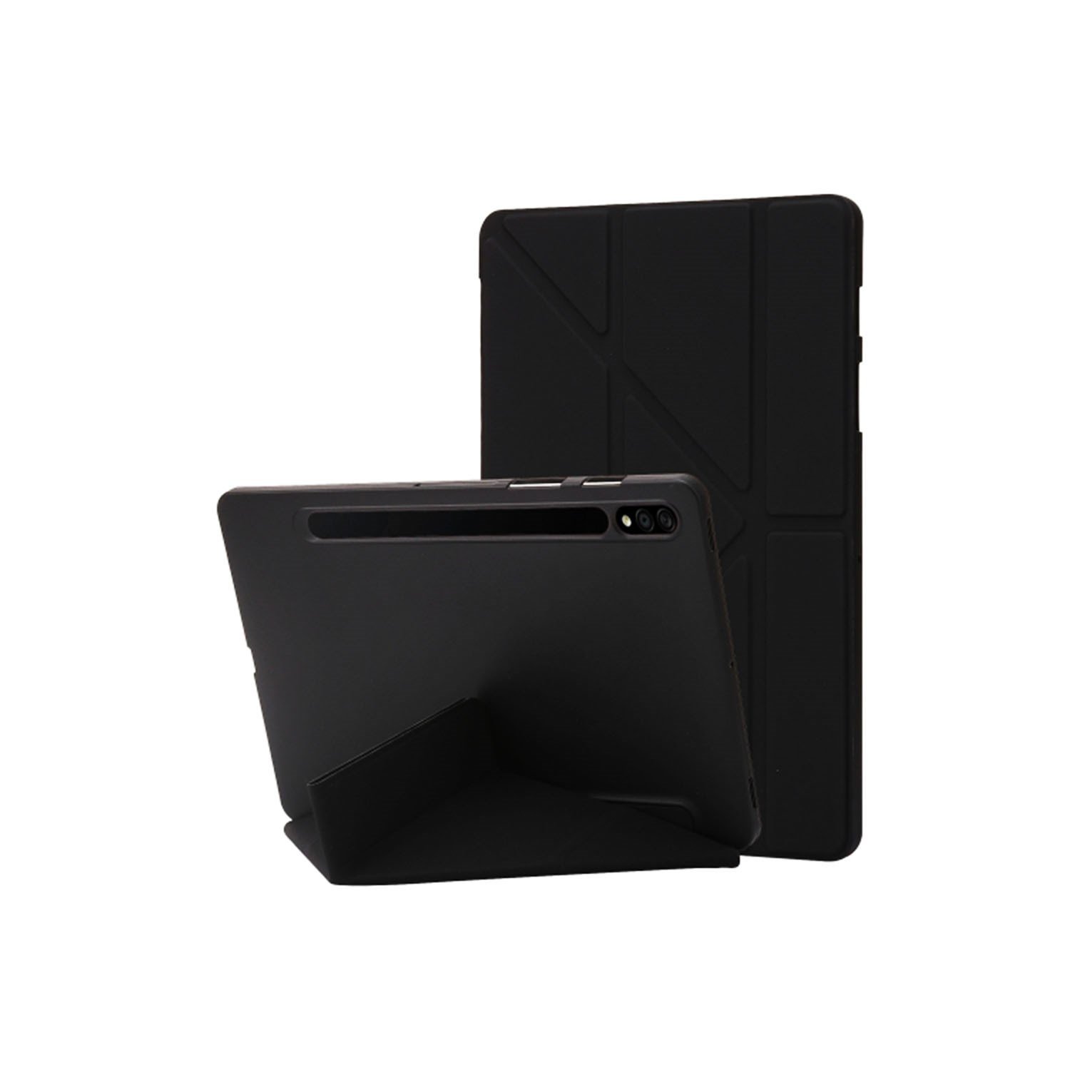 Nettech Samsung Galaxy Tab S7 FE LTE SM-T733 64 GB 12.4 Uyumlu Flip Prizma Seri Kapaklı Kılıf NT-105327