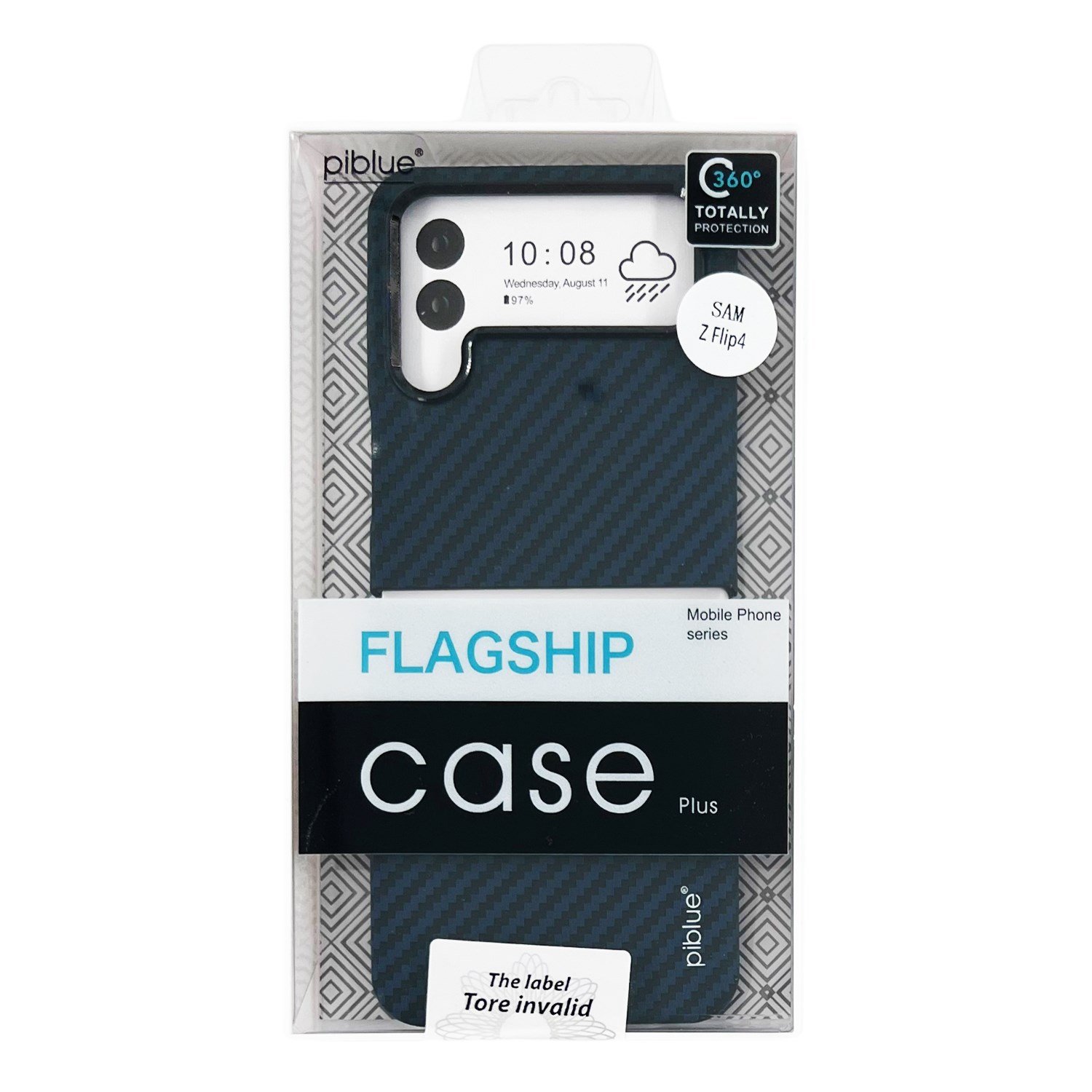 Nettech Samsung Galaxy Z Flip 4 Uyumlu Karbon Seri Arka Koruma Kılıf NT-111525