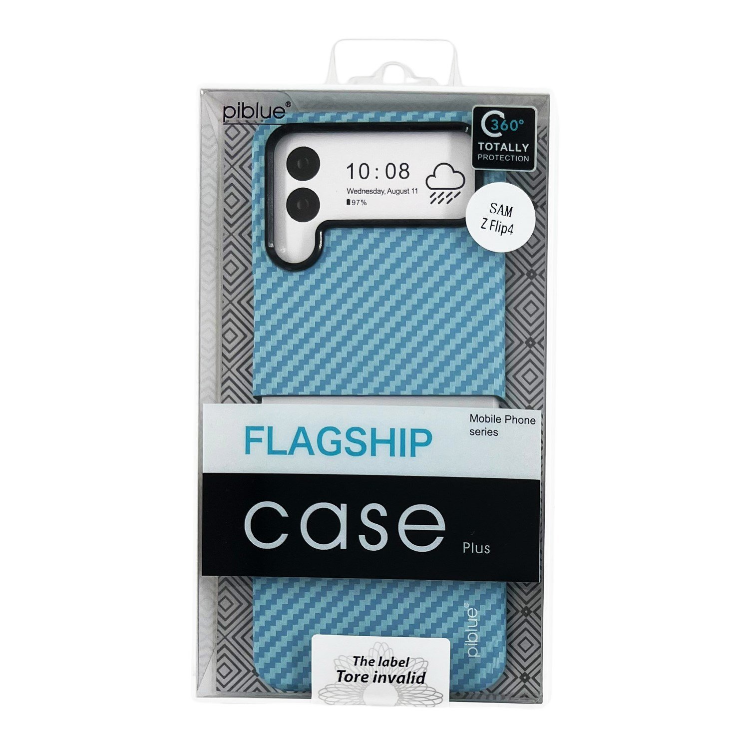 Nettech Samsung Galaxy Z Flip 4 Uyumlu Karbon Seri Arka Koruma Kılıf NT-111525