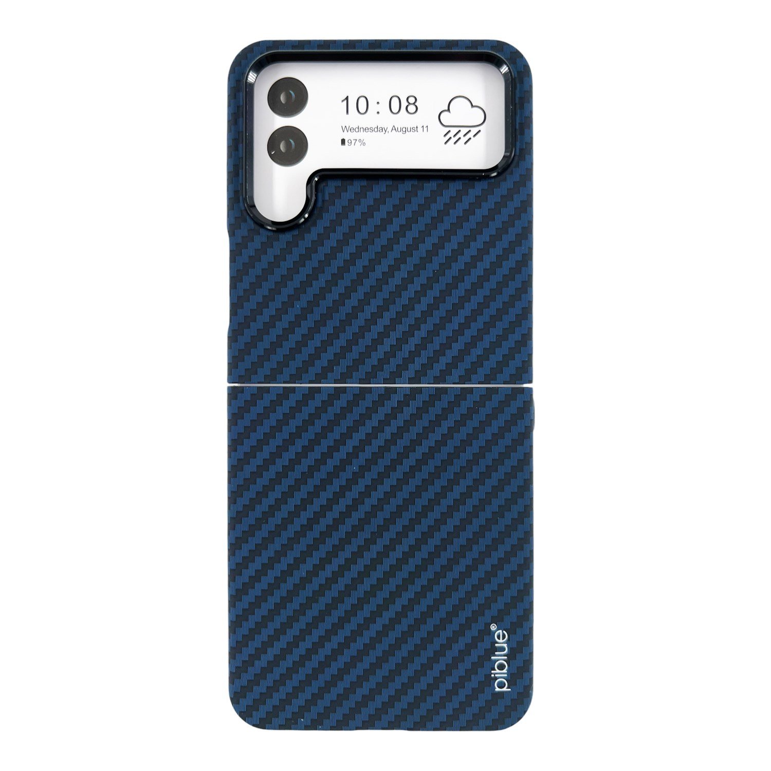 Nettech Samsung Galaxy Z Flip 4 Uyumlu Karbon Seri Arka Koruma Kılıf NT-111525