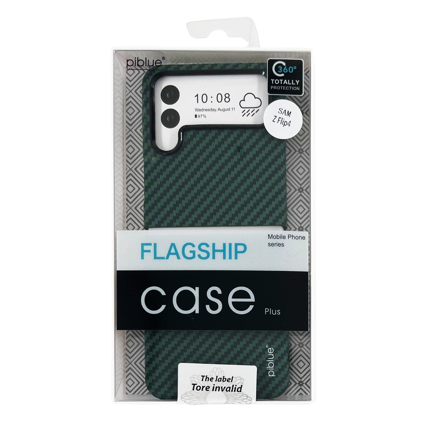 Nettech Samsung Galaxy Z Flip 4 Uyumlu Karbon Seri Arka Koruma Kılıf NT-111525