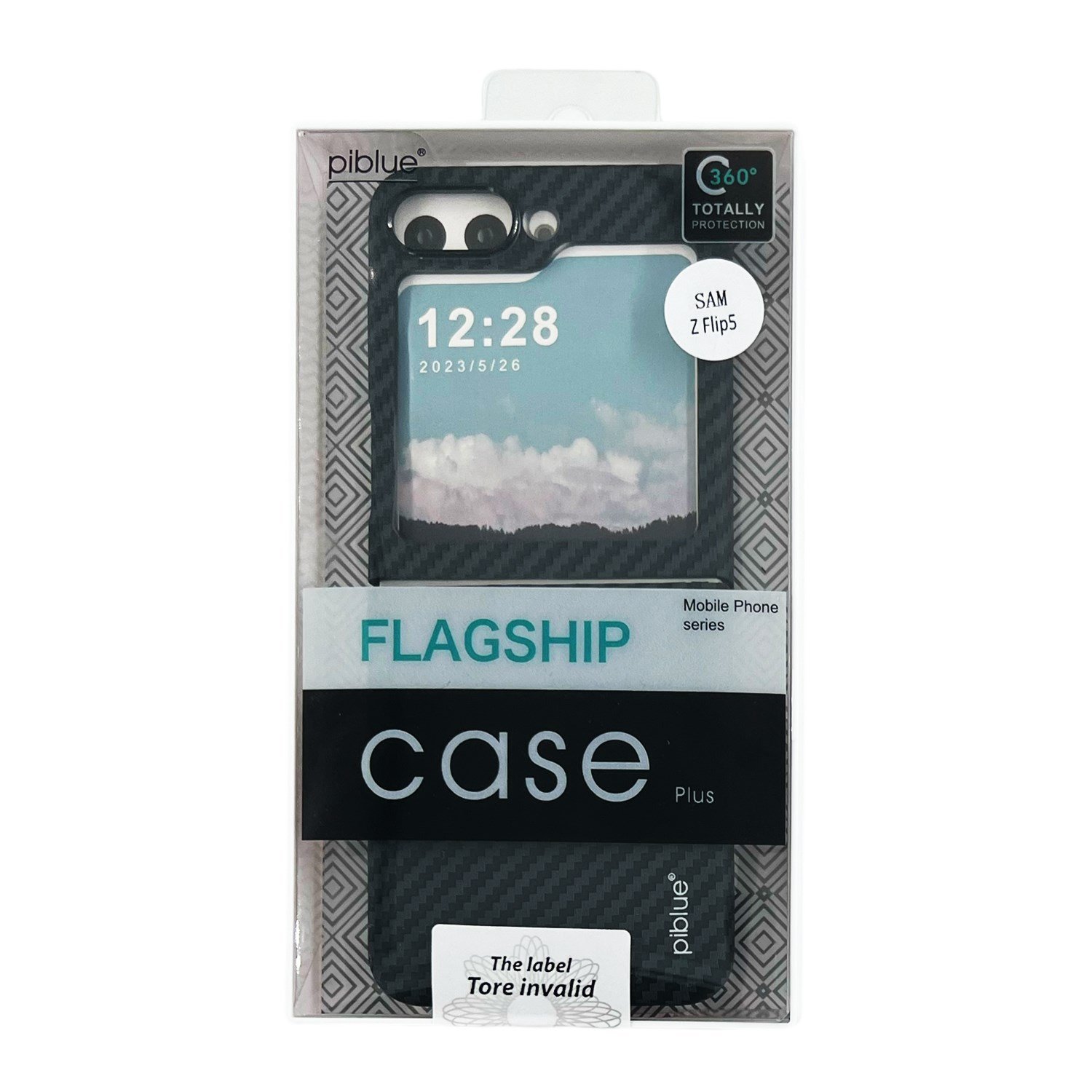 Nettech Samsung Galaxy Z Flip 5 Uyumlu Karbon Seri Arka Koruma Kılıf NT-111517