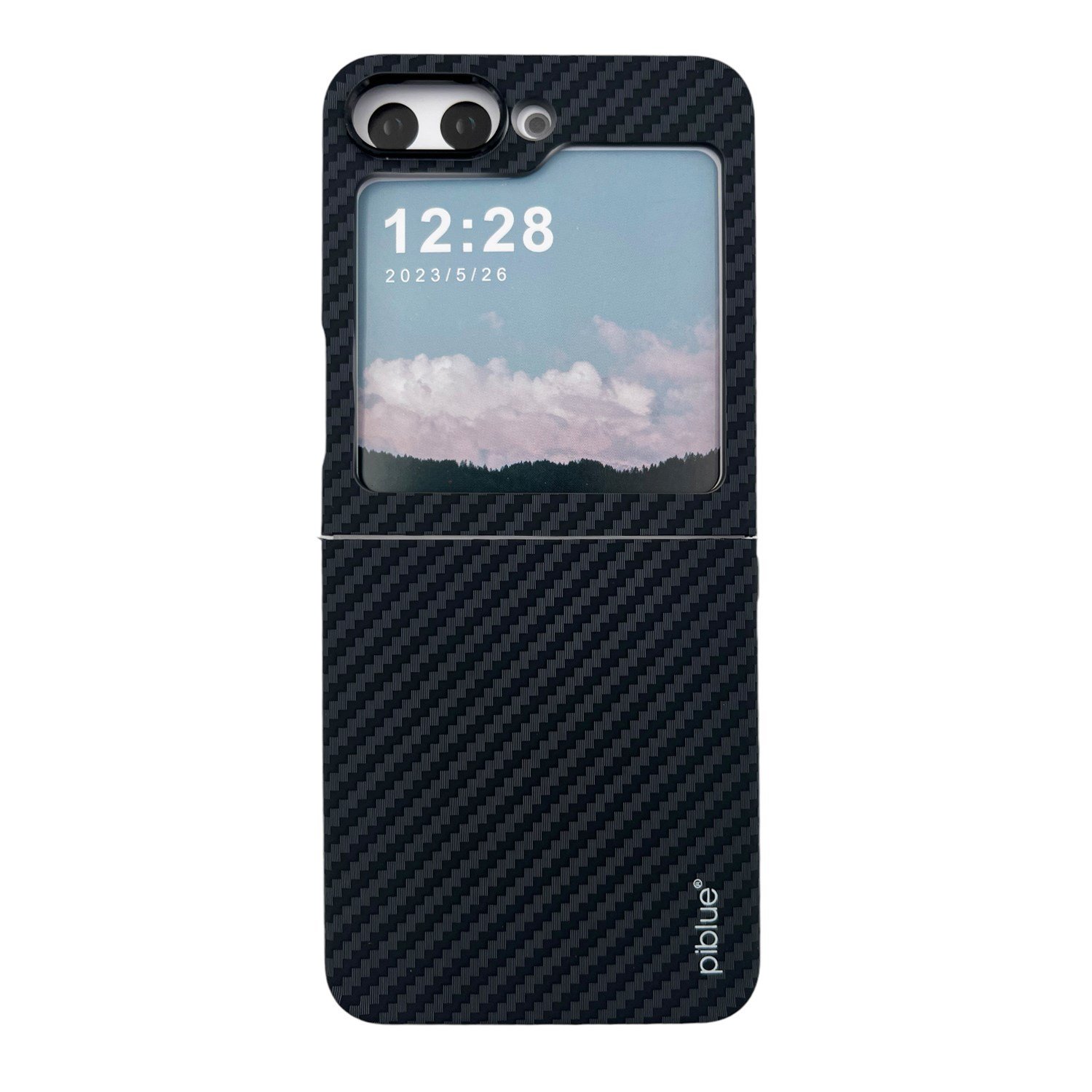 Nettech Samsung Galaxy Z Flip 5 Uyumlu Karbon Seri Arka Koruma Kılıf NT-111517