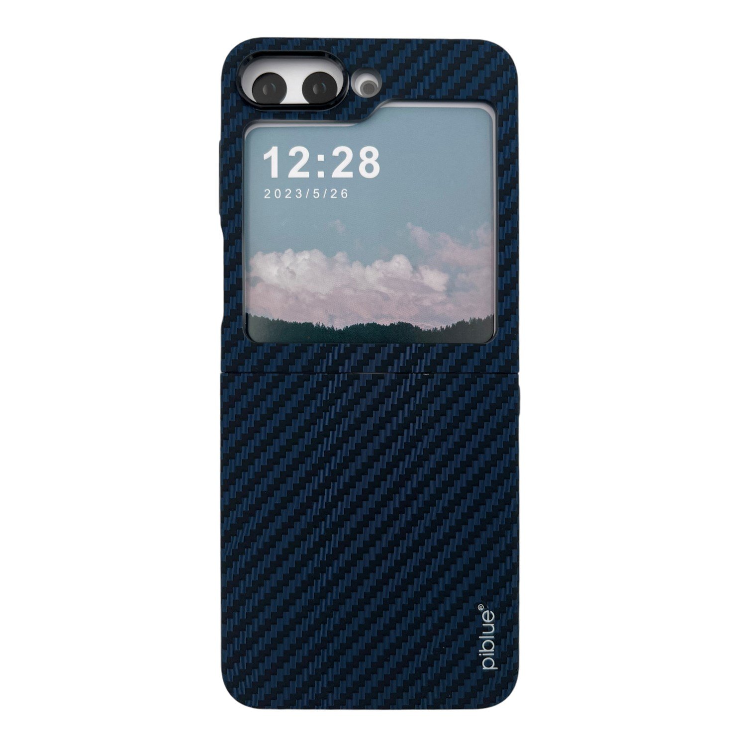 Nettech Samsung Galaxy Z Flip 5 Uyumlu Karbon Seri Arka Koruma Kılıf NT-111517