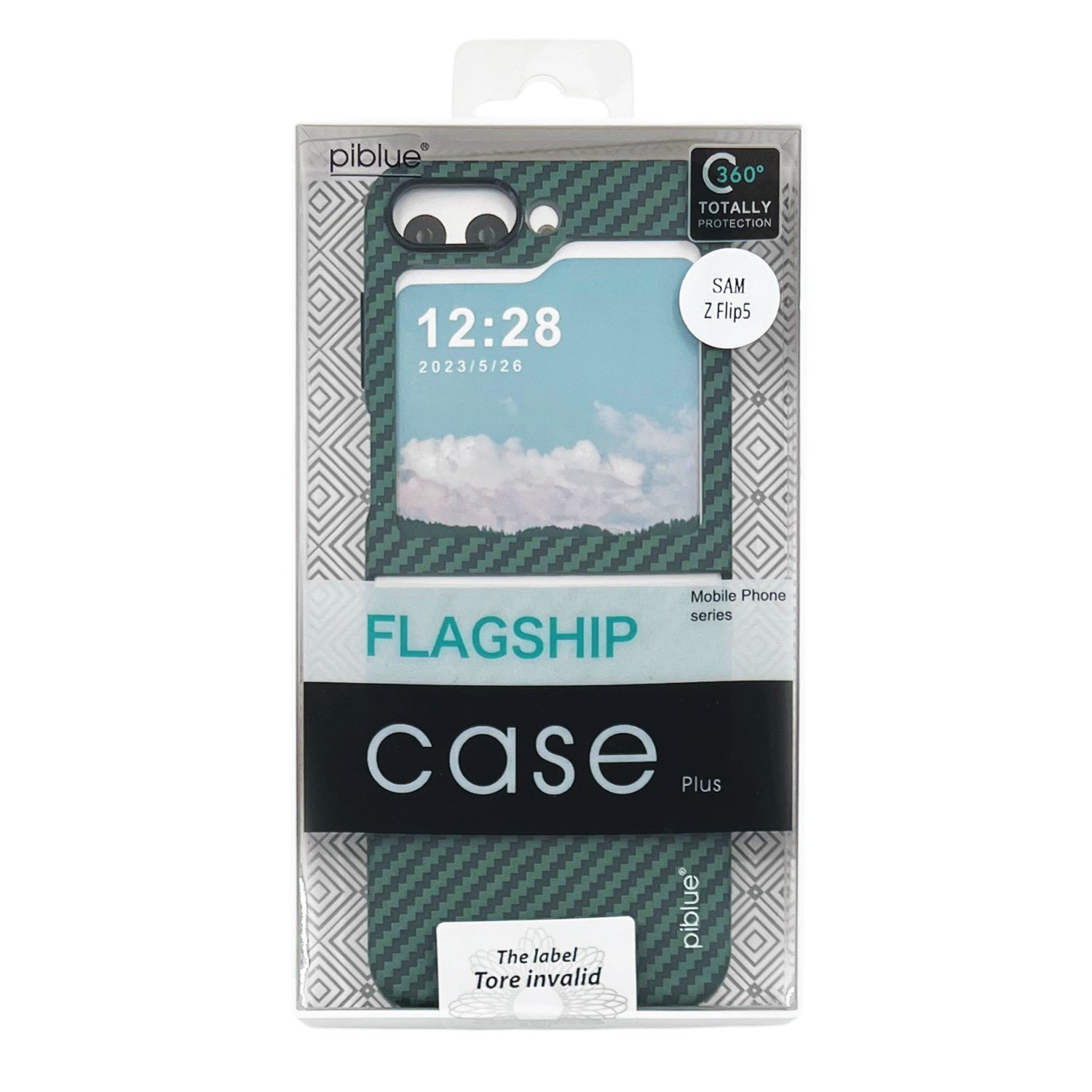 Nettech Samsung Galaxy Z Flip 5 Uyumlu Karbon Seri Arka Koruma Kılıf NT-111517