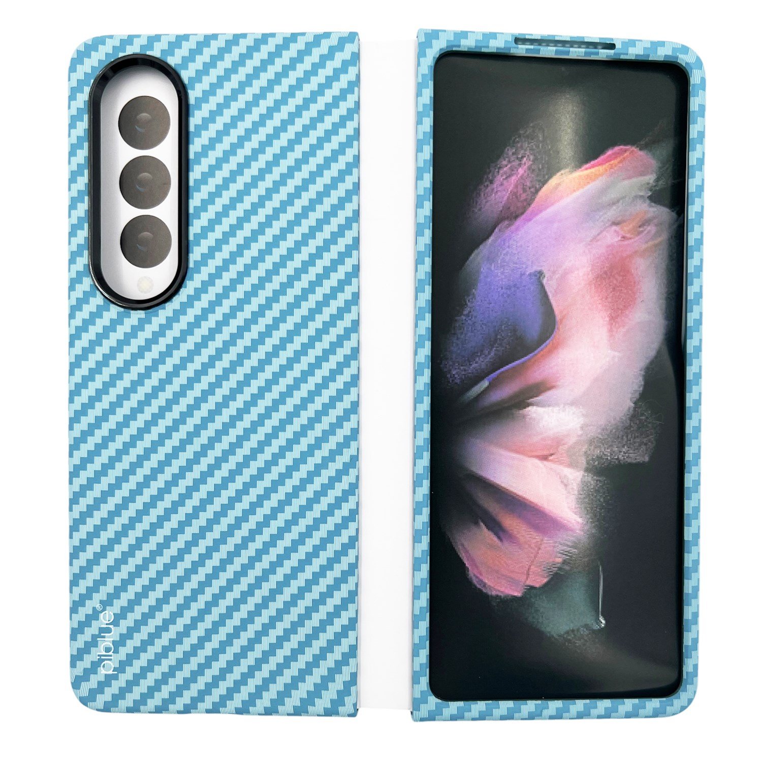 Nettech Samsung Galaxy Z Fold 4 Uyumlu Karbon Seri Arka Koruma Kılıf NT-111521