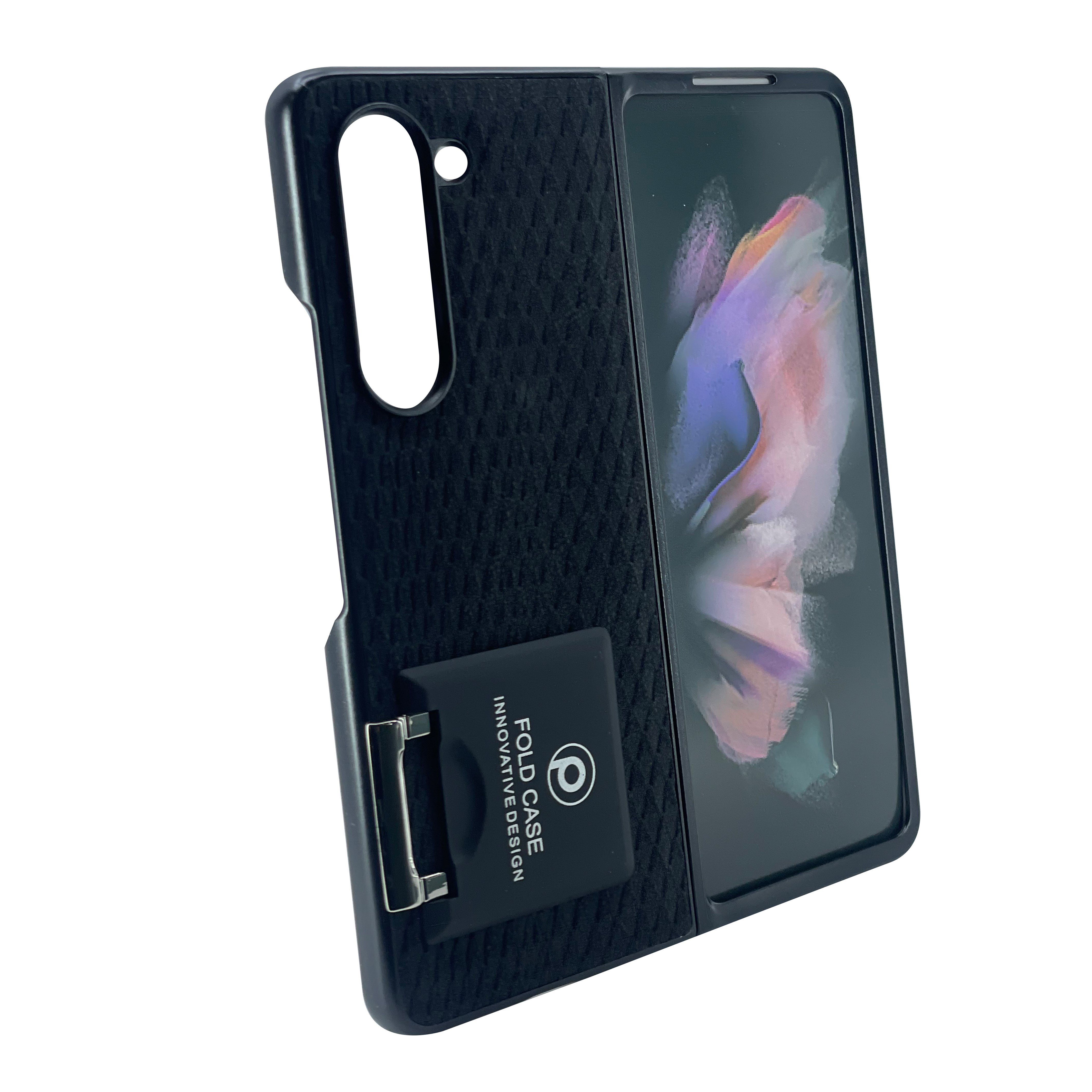 Nettech Samsung Galaxy Z Fold 4 Uyumlu Suni Deri Arka Koruma Kılıf NT-104182