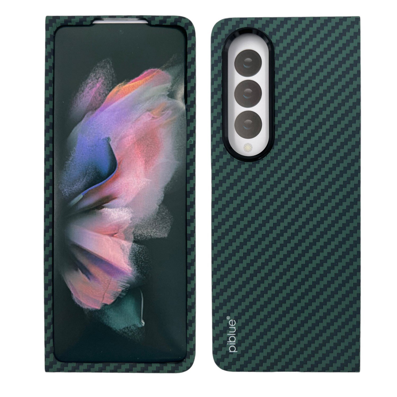 Nettech Samsung Galaxy Z Fold 4 Uyumlu Karbon Seri Arka Koruma Kılıf NT-111521