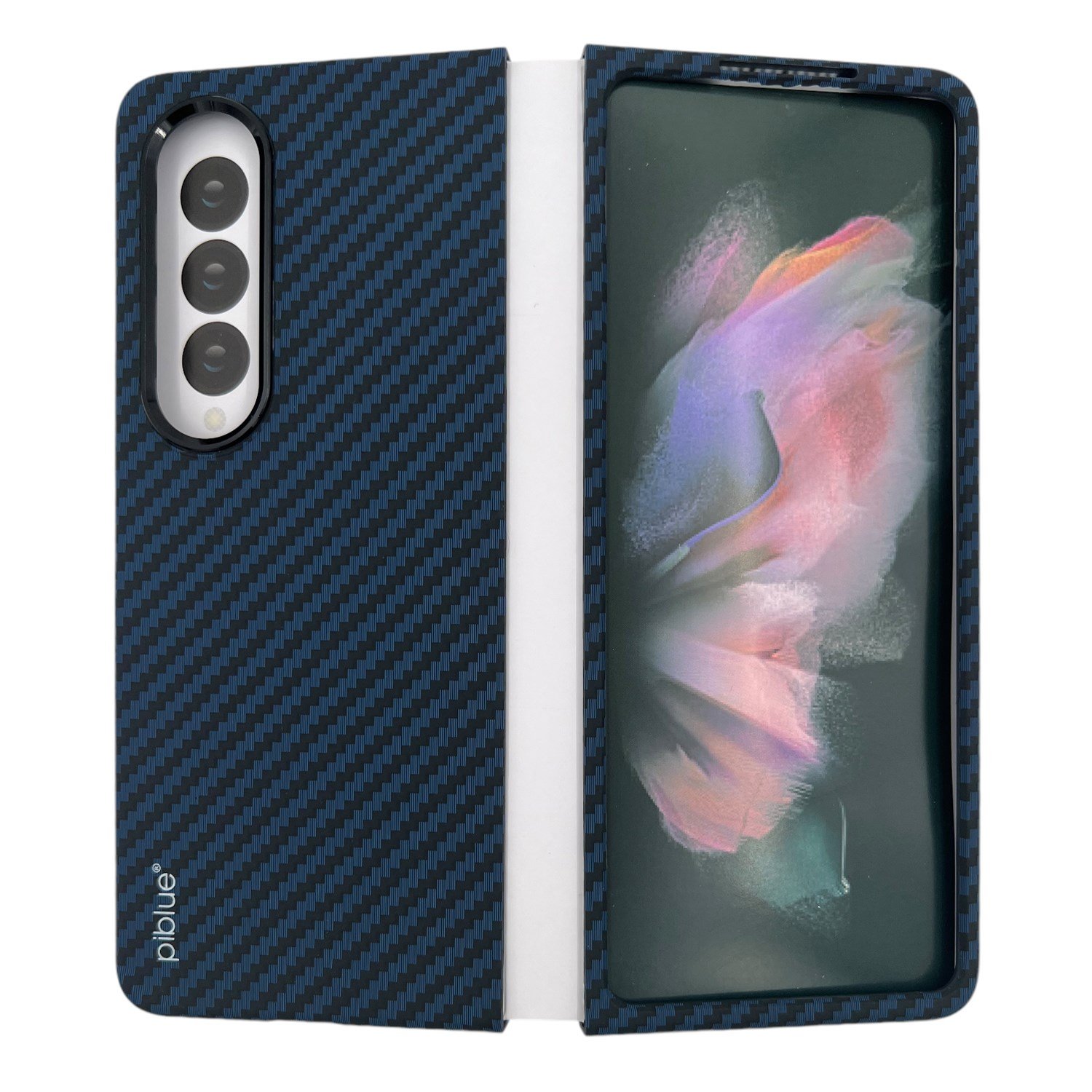 Nettech Samsung Galaxy Z Fold 4 Uyumlu Karbon Seri Arka Koruma Kılıf NT-111521