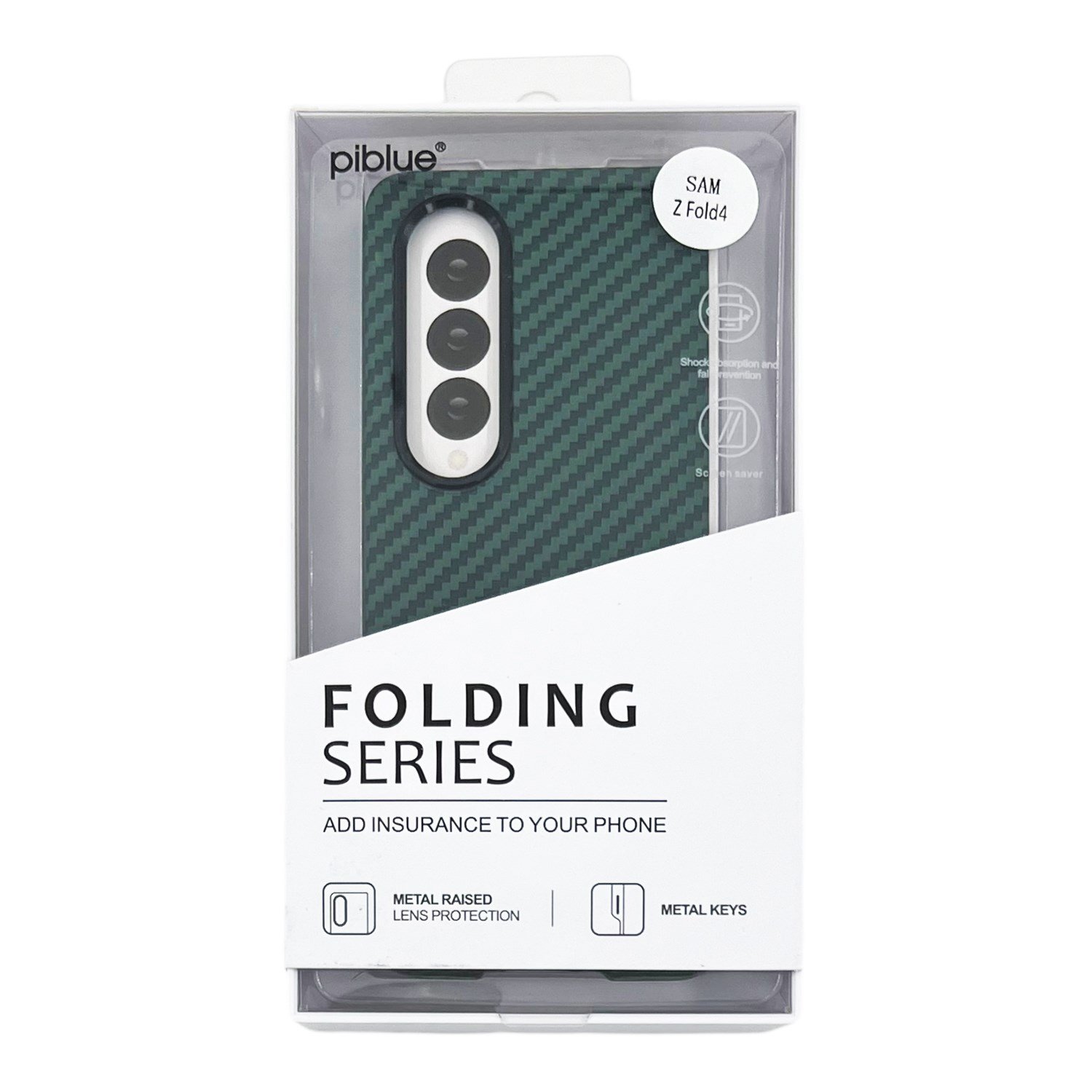 Nettech Samsung Galaxy Z Fold 4 Uyumlu Karbon Seri Arka Koruma Kılıf NT-111521