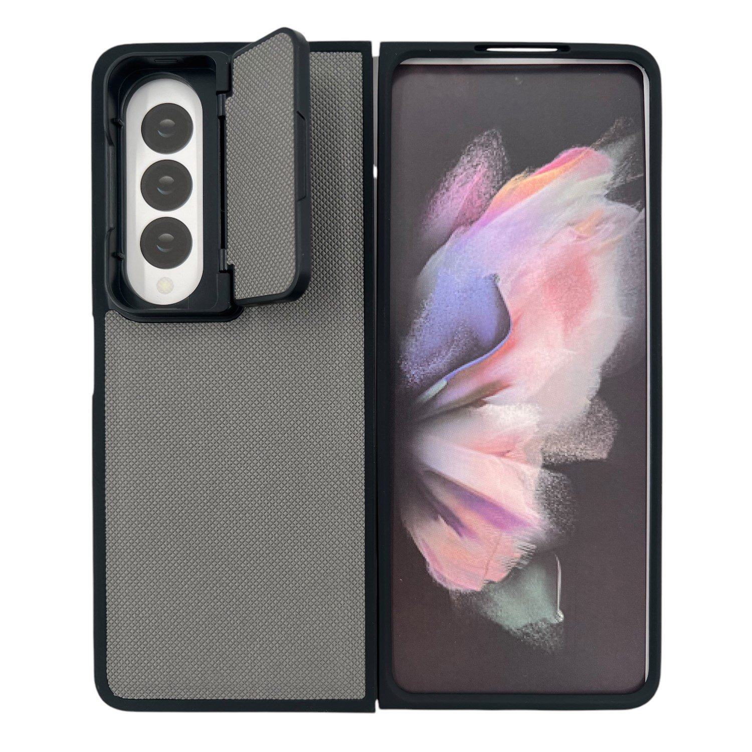 Nettech Samsung Galaxy Z Fold 4 Uyumlu Manyetik Standlı Seri Arka Koruma Kılıf NT-111529