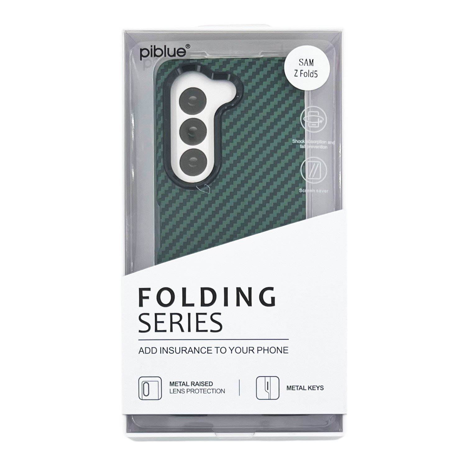 Nettech Samsung Galaxy Z Fold 5 Uyumlu Karbon Seri Arka Koruma Kılıf NT-111513