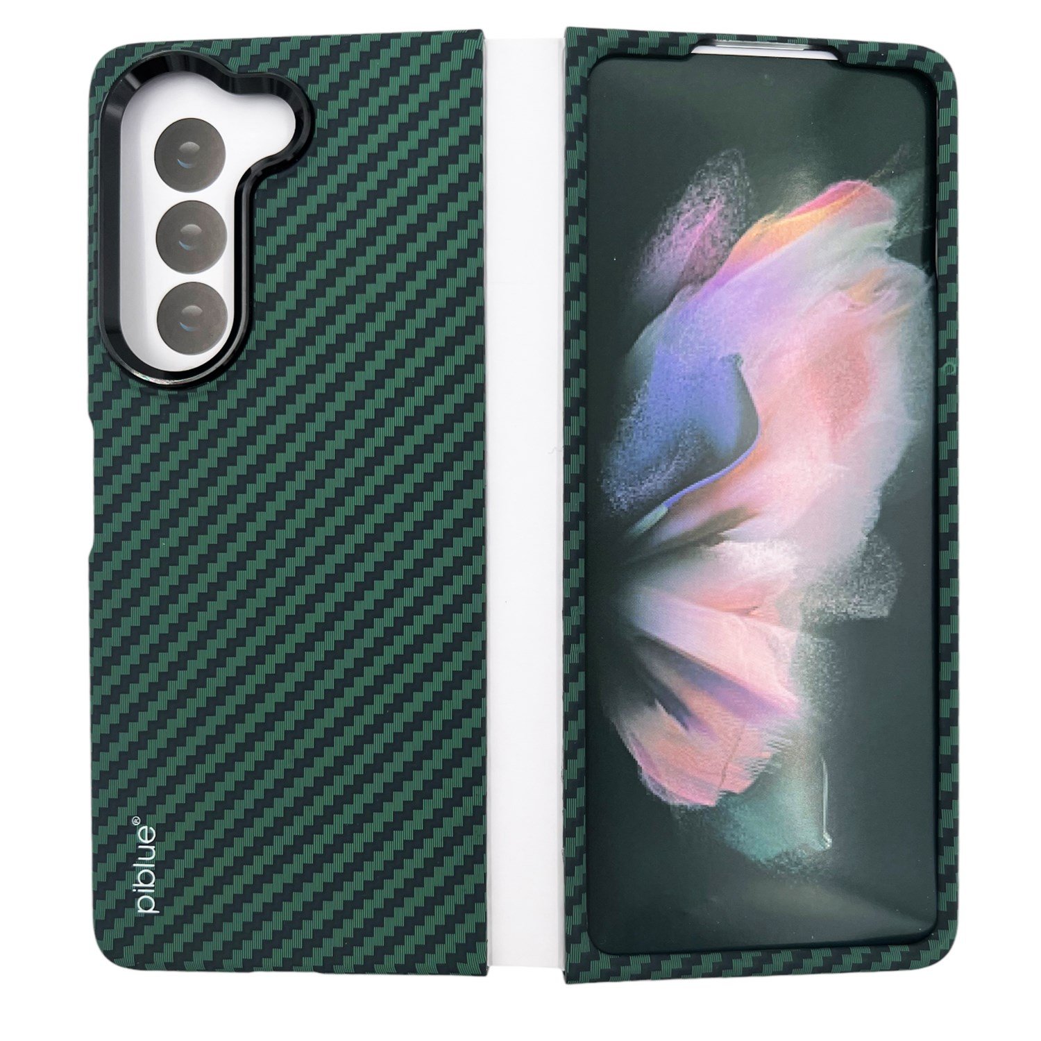 Nettech Samsung Galaxy Z Fold 5 Uyumlu Karbon Seri Arka Koruma Kılıf NT-111513