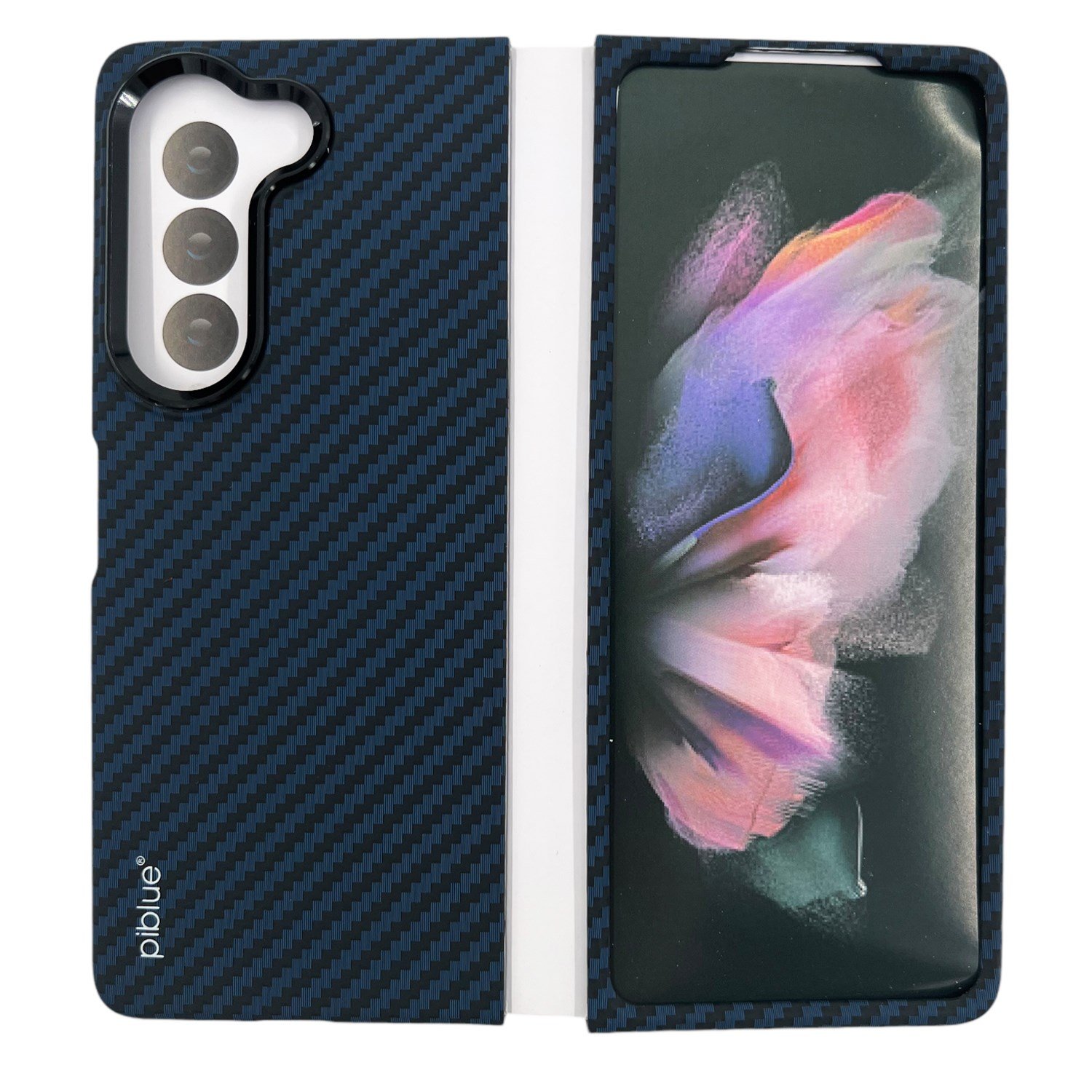 Nettech Samsung Galaxy Z Fold 5 Uyumlu Karbon Seri Arka Koruma Kılıf NT-111513