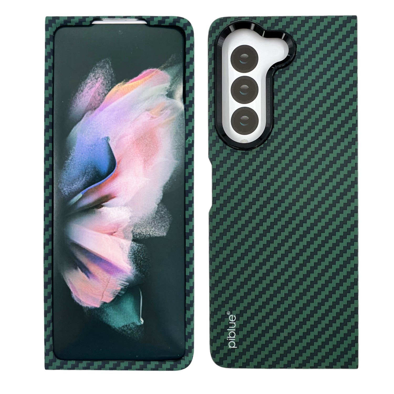Nettech Samsung Galaxy Z Fold 5 Uyumlu Karbon Seri Arka Koruma Kılıf NT-111513