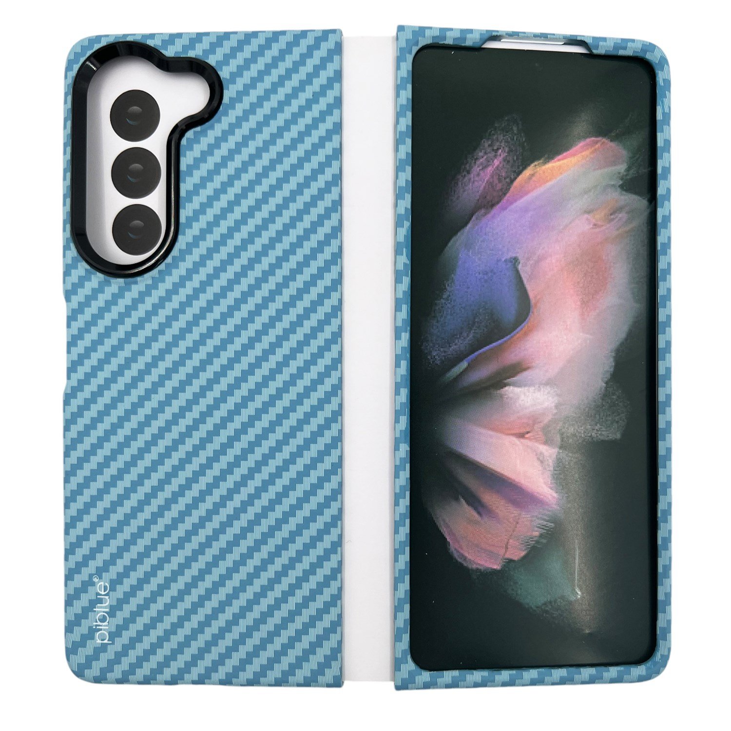 Nettech Samsung Galaxy Z Fold 5 Uyumlu Karbon Seri Arka Koruma Kılıf NT-111513