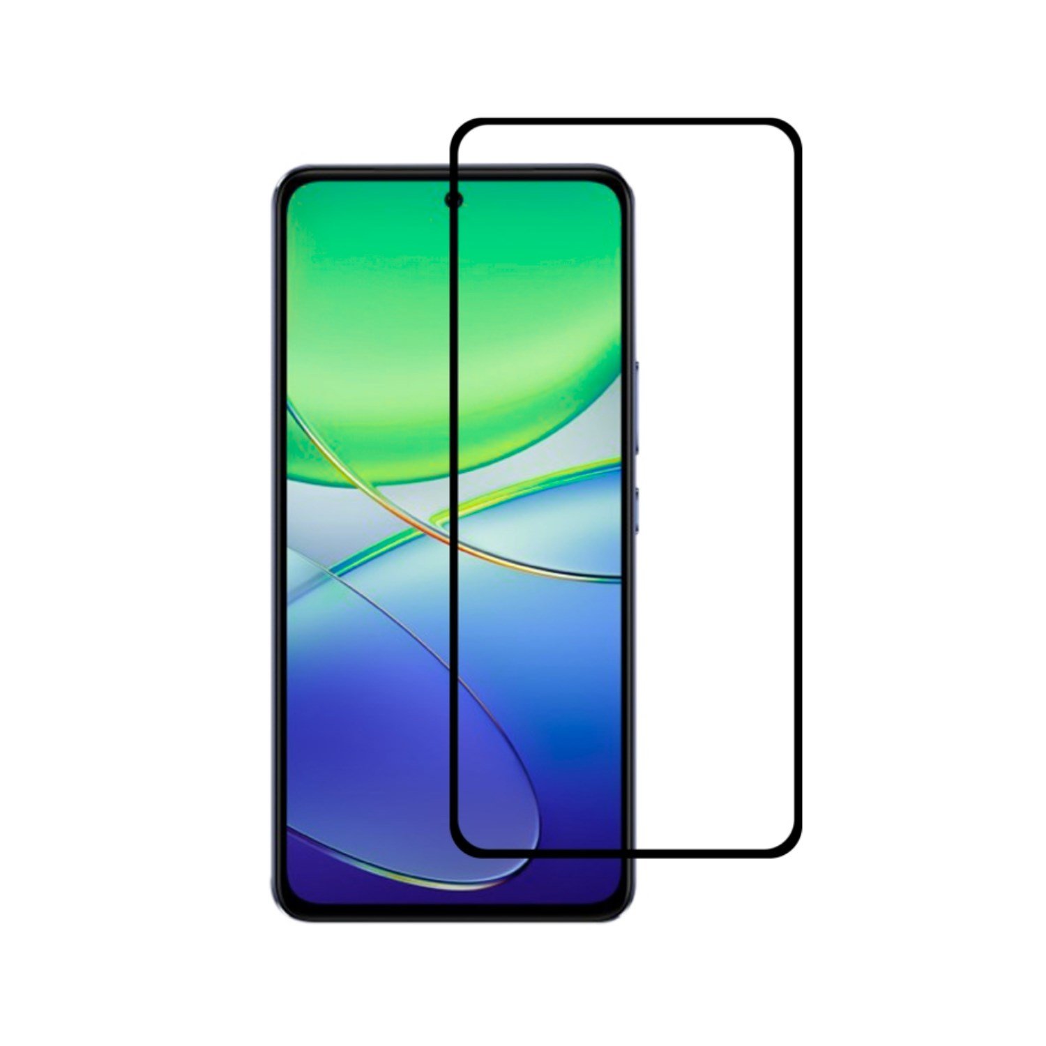 Nettech Vivo V30 Lite Uyumlu 5D Glas Full Cam Koruyucu NT-111469