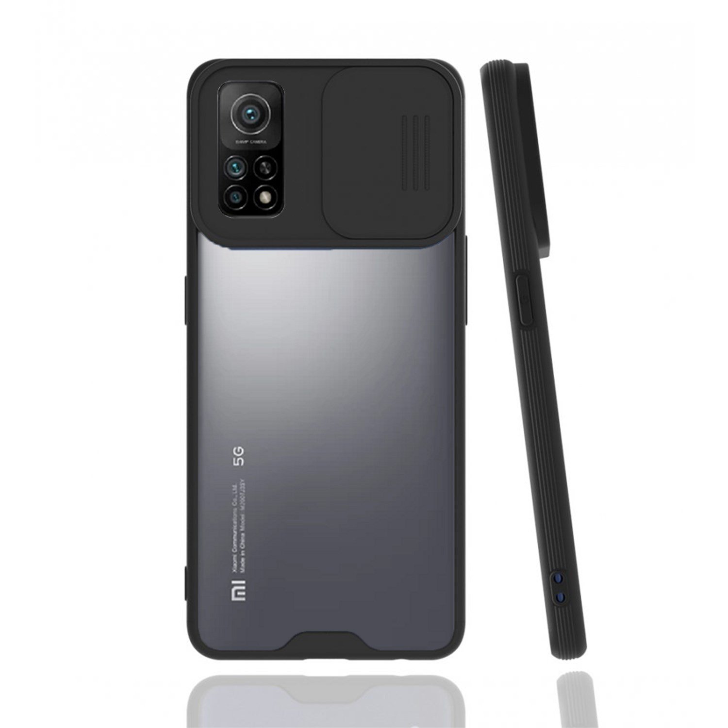 Nettech Xiaomi Mi 10T Uyumlu Platin Kamera Kızaklı Arka Koruma Kılıf NT-86841