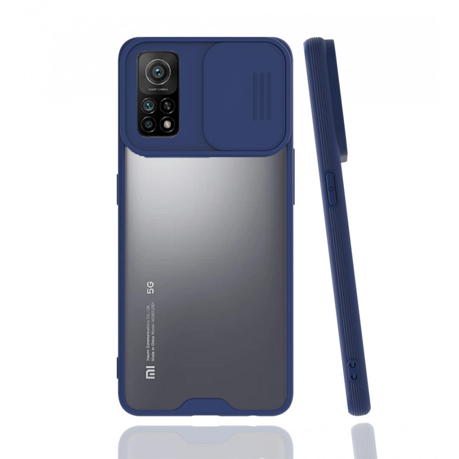 Nettech Xiaomi Mi 10T Uyumlu Platin Kamera Kızaklı Arka Koruma Kılıf NT-86841