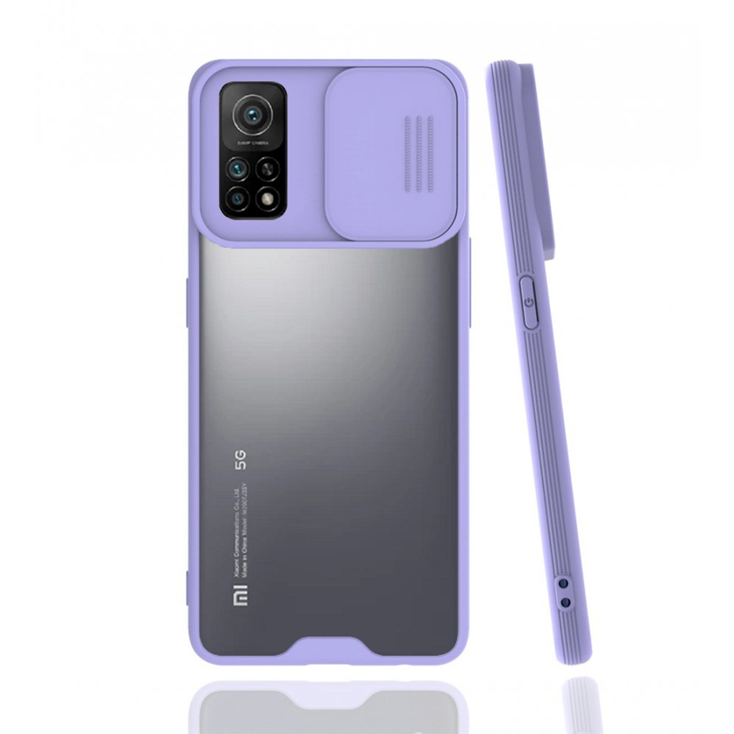 Nettech Xiaomi Mi 10T Uyumlu Platin Kamera Kızaklı Arka Koruma Kılıf NT-86841