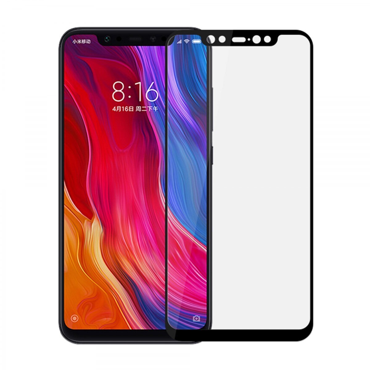 Nettech Xiaomi Mi 8 Uyumlu 5D Glas Full Cam Koruyucu VR-14864