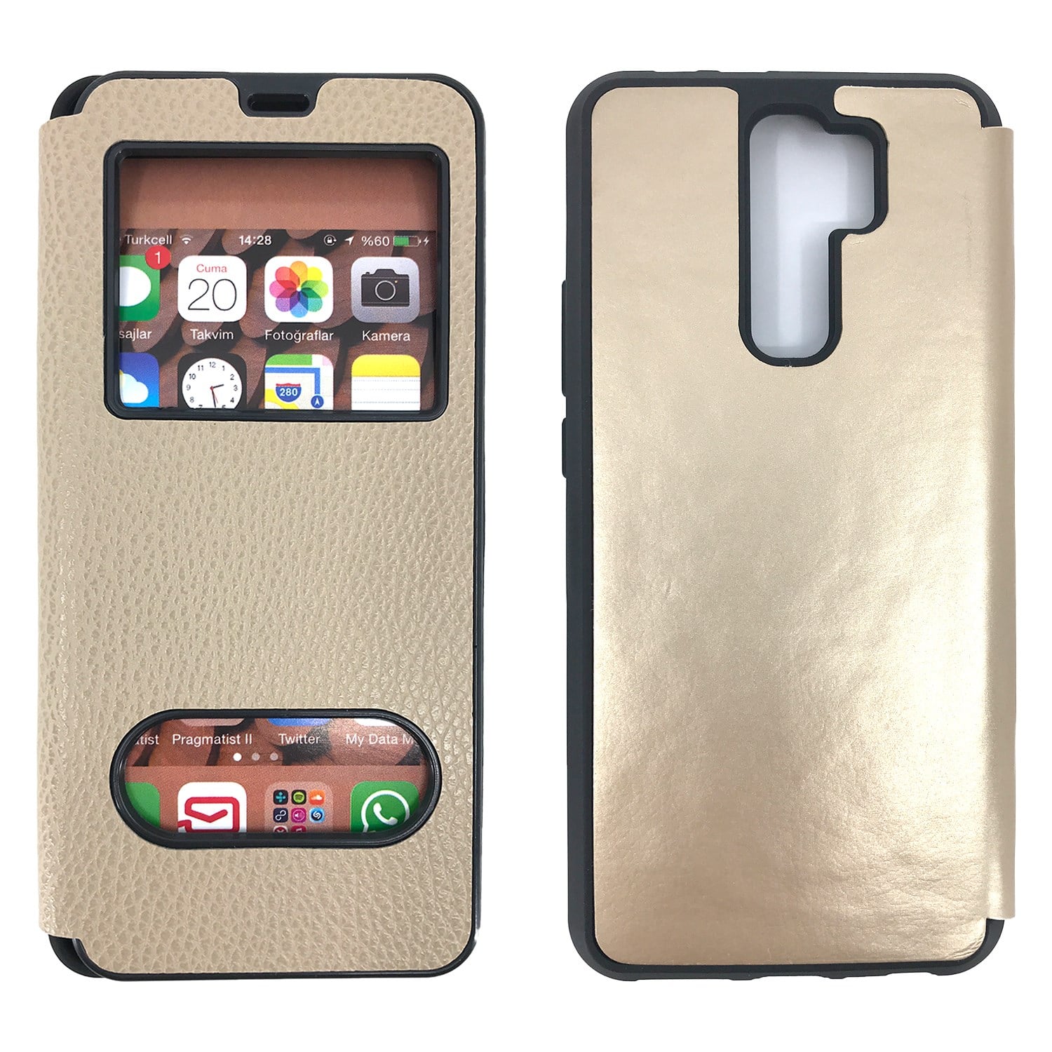 Nettech Xiaomi Mi 9 Uyumlu Pencereli Kapaklı Kılıf NT-84479