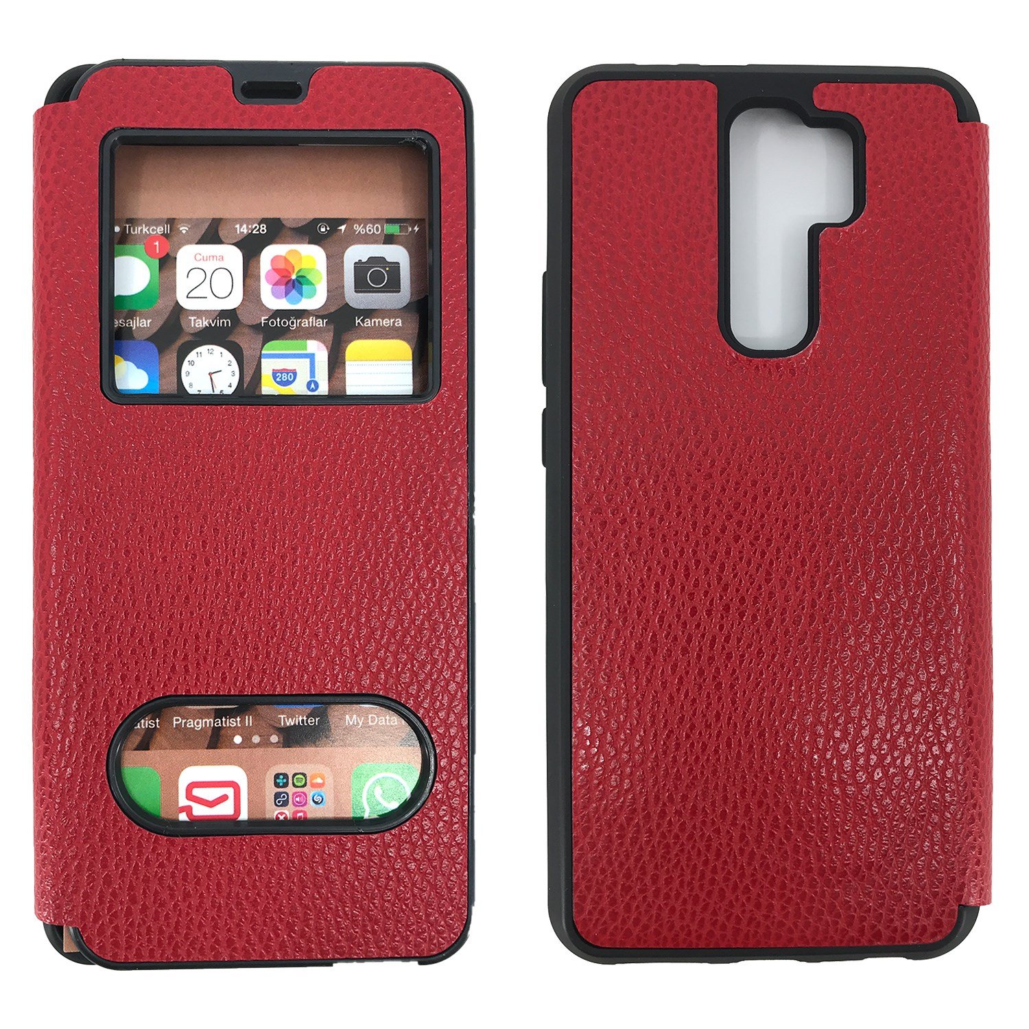 Nettech Xiaomi Mi 9 Uyumlu Pencereli Kapaklı Kılıf NT-84479