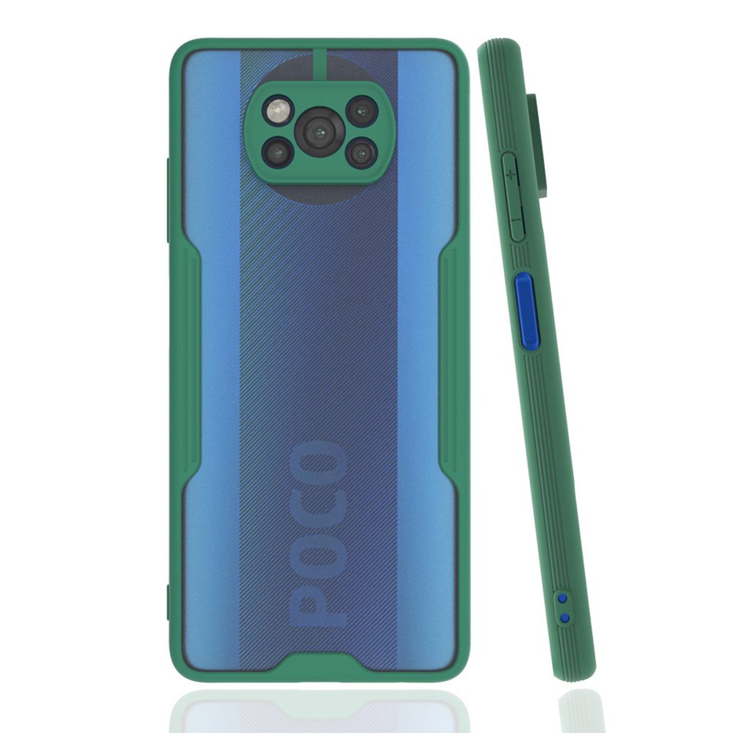 Nettech Xiaomi Poco X3 NFC Uyumlu Platin Seri Arka Koruma Kılıf NT-86510