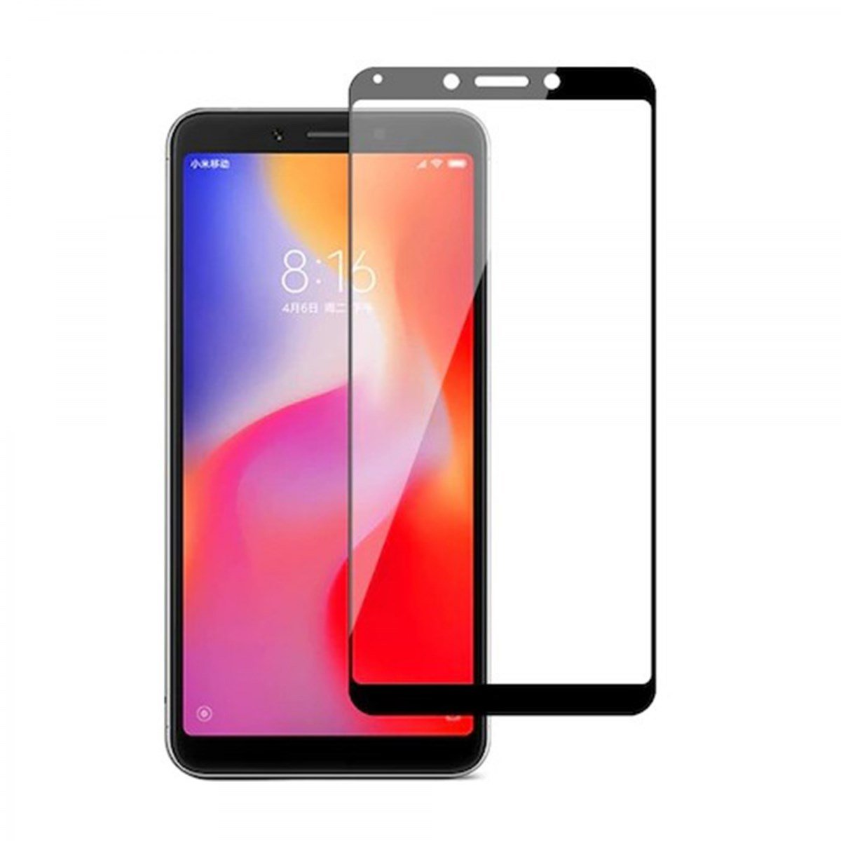 Nettech Xiaomi Redmi 6A Uyumlu 5D Glas Full Cam Koruyucu VR-14859