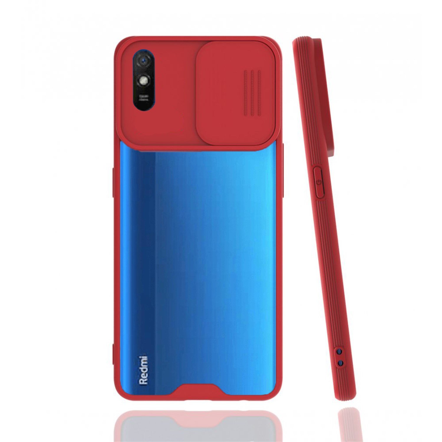Nettech Xiaomi Redmi 9A Uyumlu Platin Kamera Kızaklı Arka Koruma Kılıf NT-86823