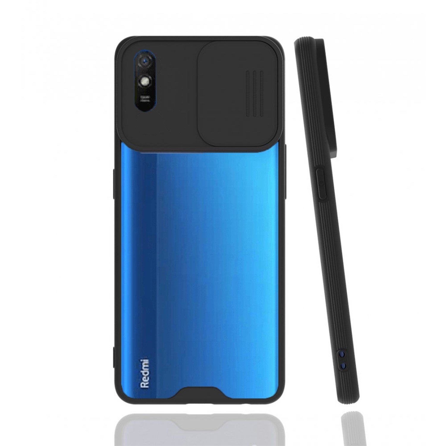 Nettech Xiaomi Redmi 9A Uyumlu Platin Kamera Kızaklı Arka Koruma Kılıf NT-86823