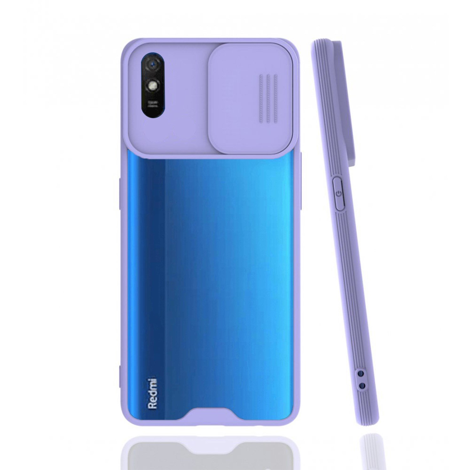 Nettech Xiaomi Redmi 9A Uyumlu Platin Kamera Kızaklı Arka Koruma Kılıf NT-86823