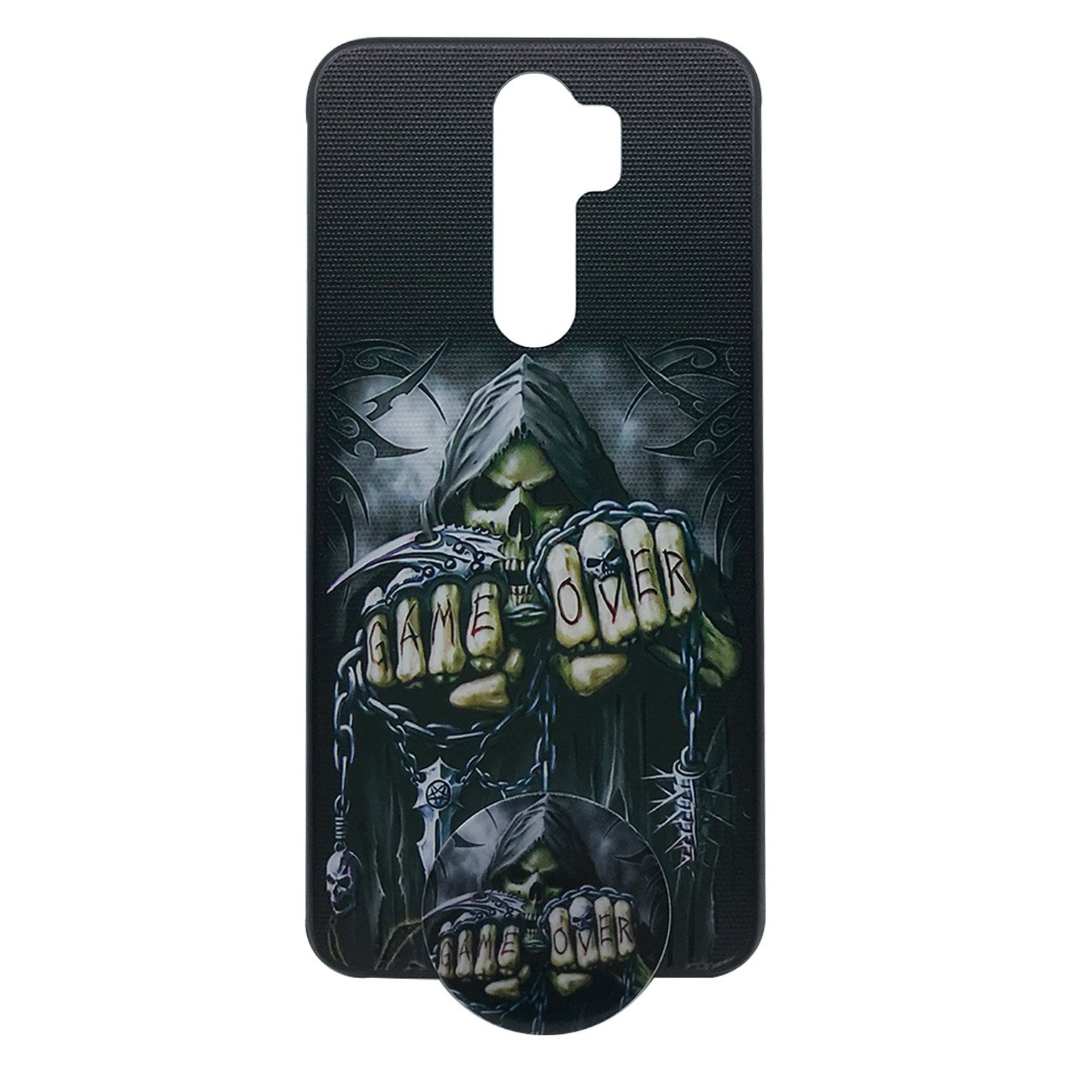Nettech Xiaomi Redmi Note 8 Pro Uyumlu Desenli Popsocket Seri Arka Koruma Kılıf VR-20261