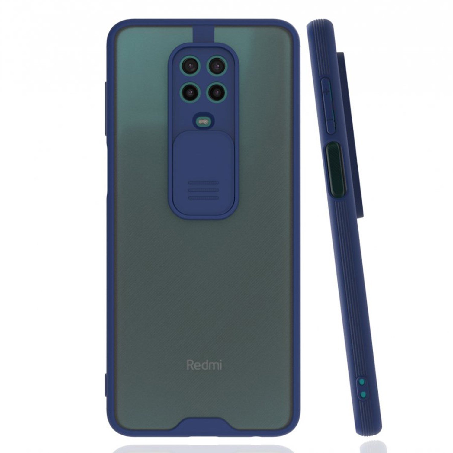 Nettech Xiaomi Redmi Note 9 Uyumlu Platin Kamera Kızaklı Arka Koruma Kılıf NT-86793