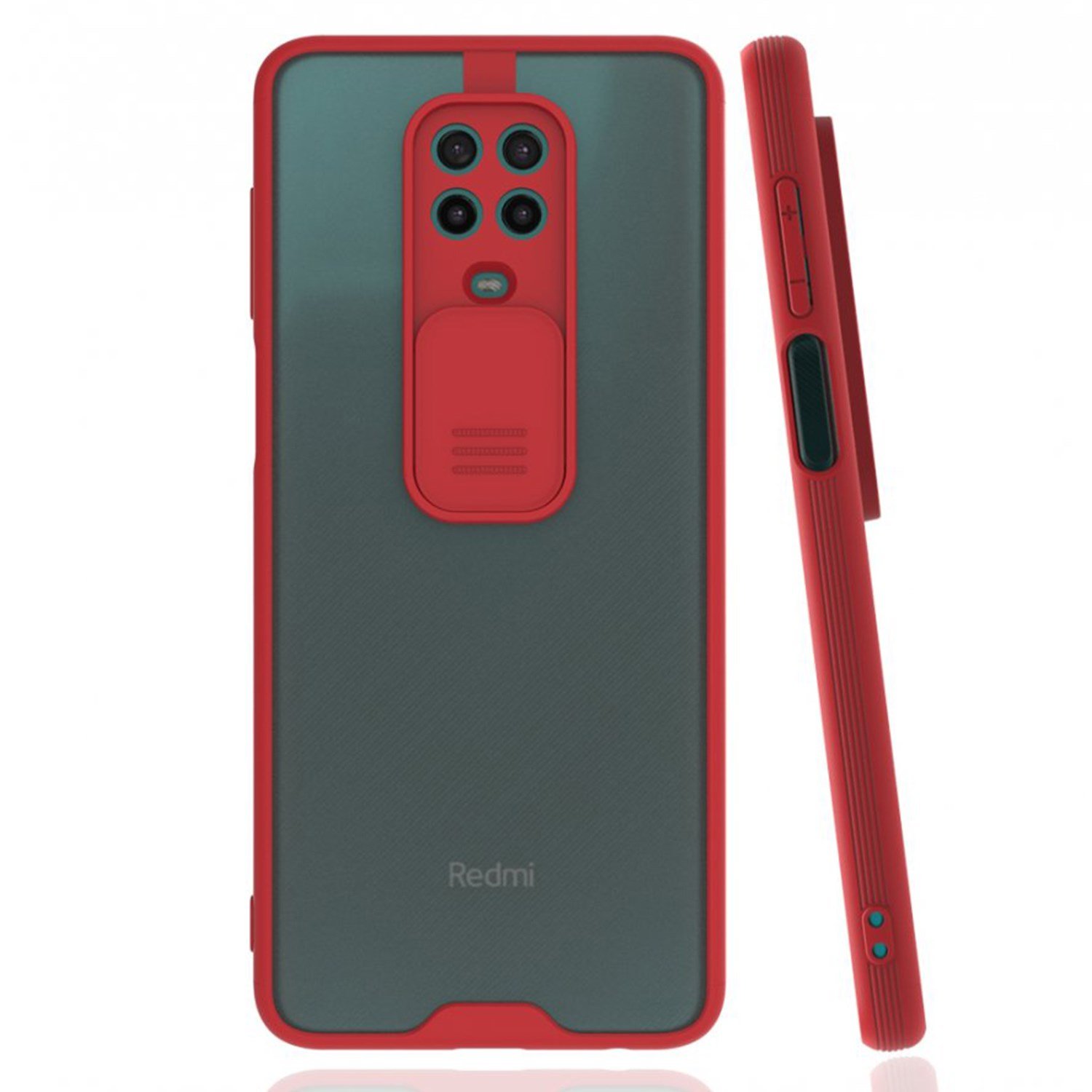 Nettech Xiaomi Redmi Note 9 Uyumlu Platin Kamera Kızaklı Arka Koruma Kılıf NT-86793