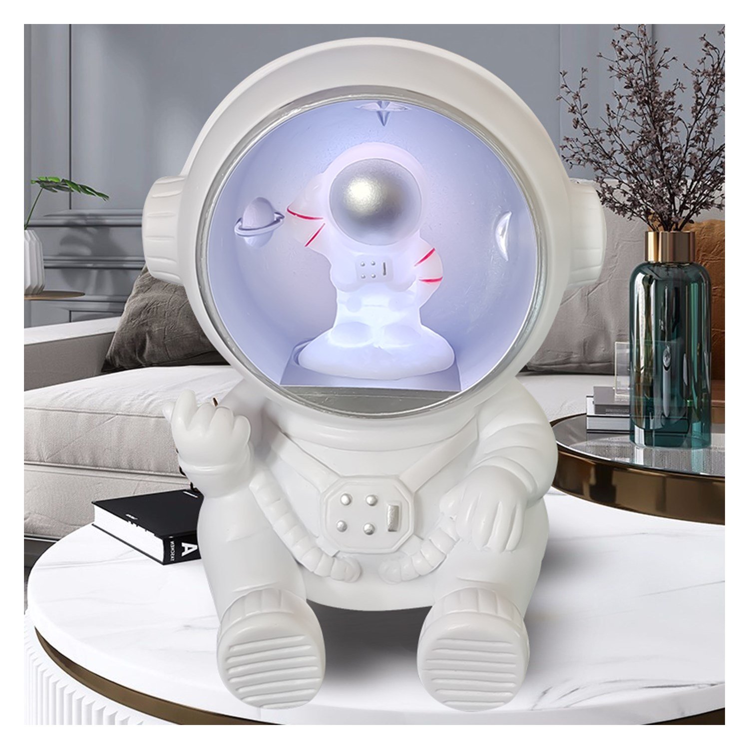 Nettech Y-599 Moonlight Astronot Speaker Kablosuz Hoparlör - Speaker NT-95883